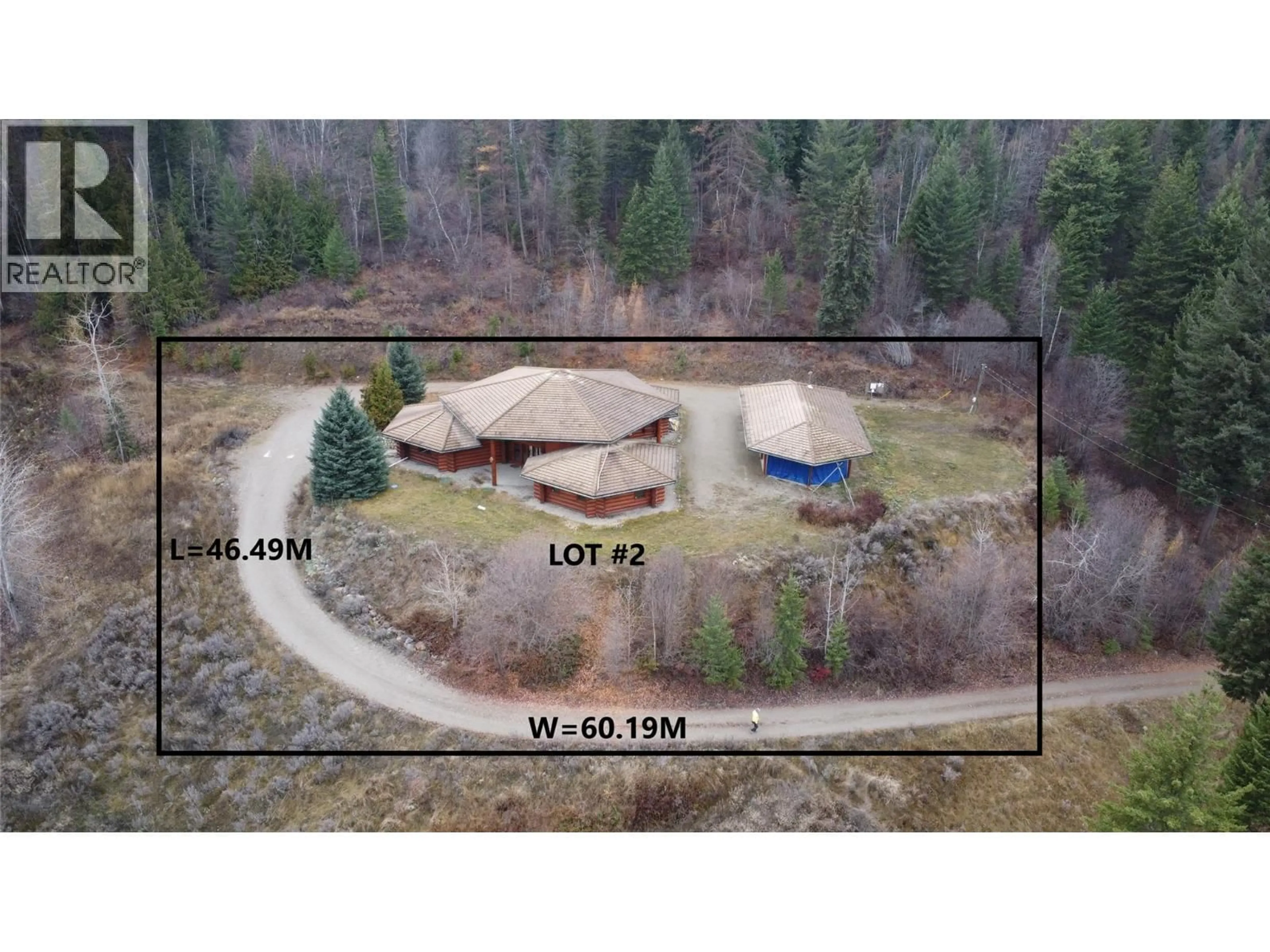 A pic from outside/outdoor area/front of a property/back of a property/a pic from drone, forest/trees view for 2680 CEDAR RIDGE STREET, Lumby British Columbia V0E2G5