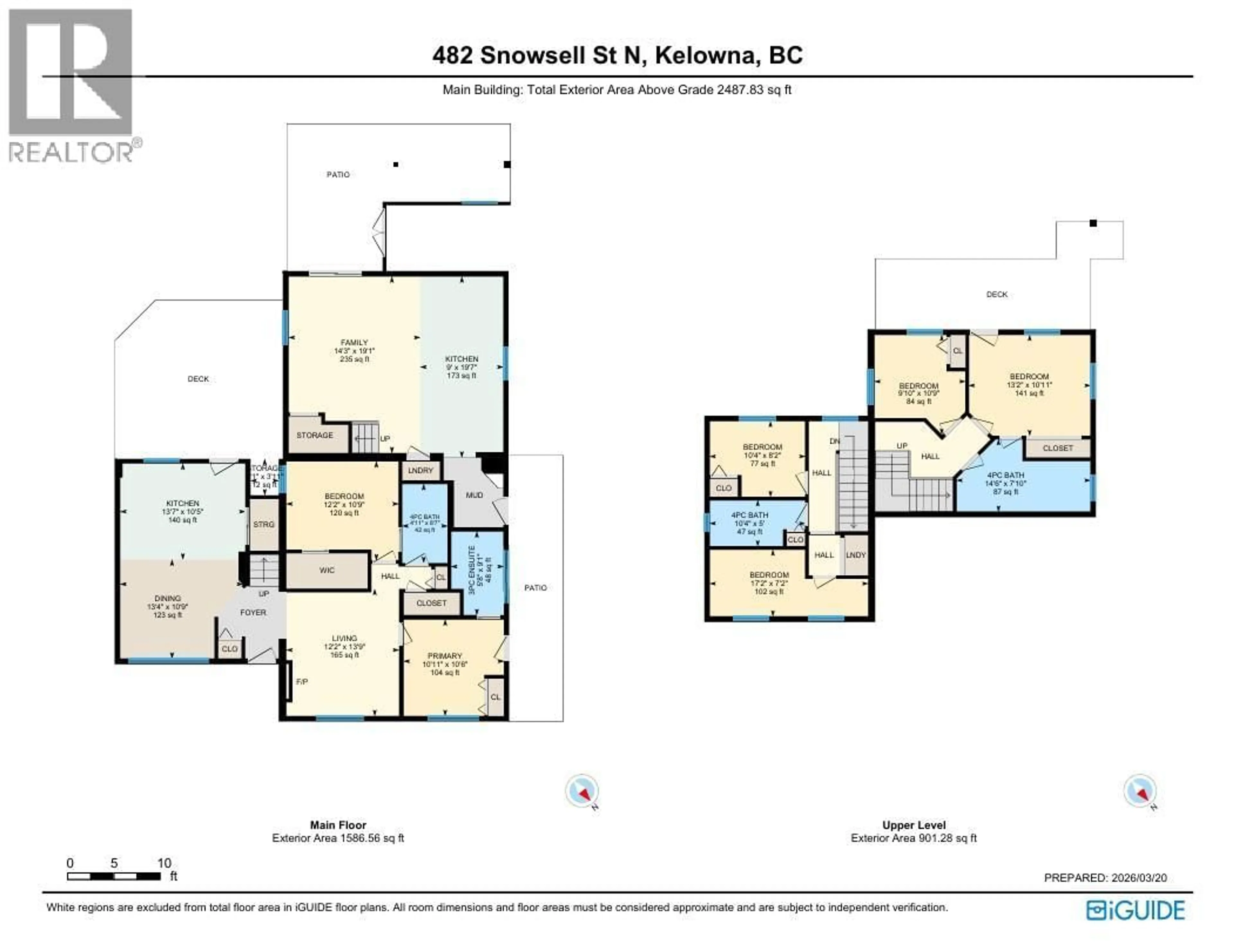 Floor plan for 482 SNOWSELL STREET NORTH, Kelowna British Columbia V1V2C7