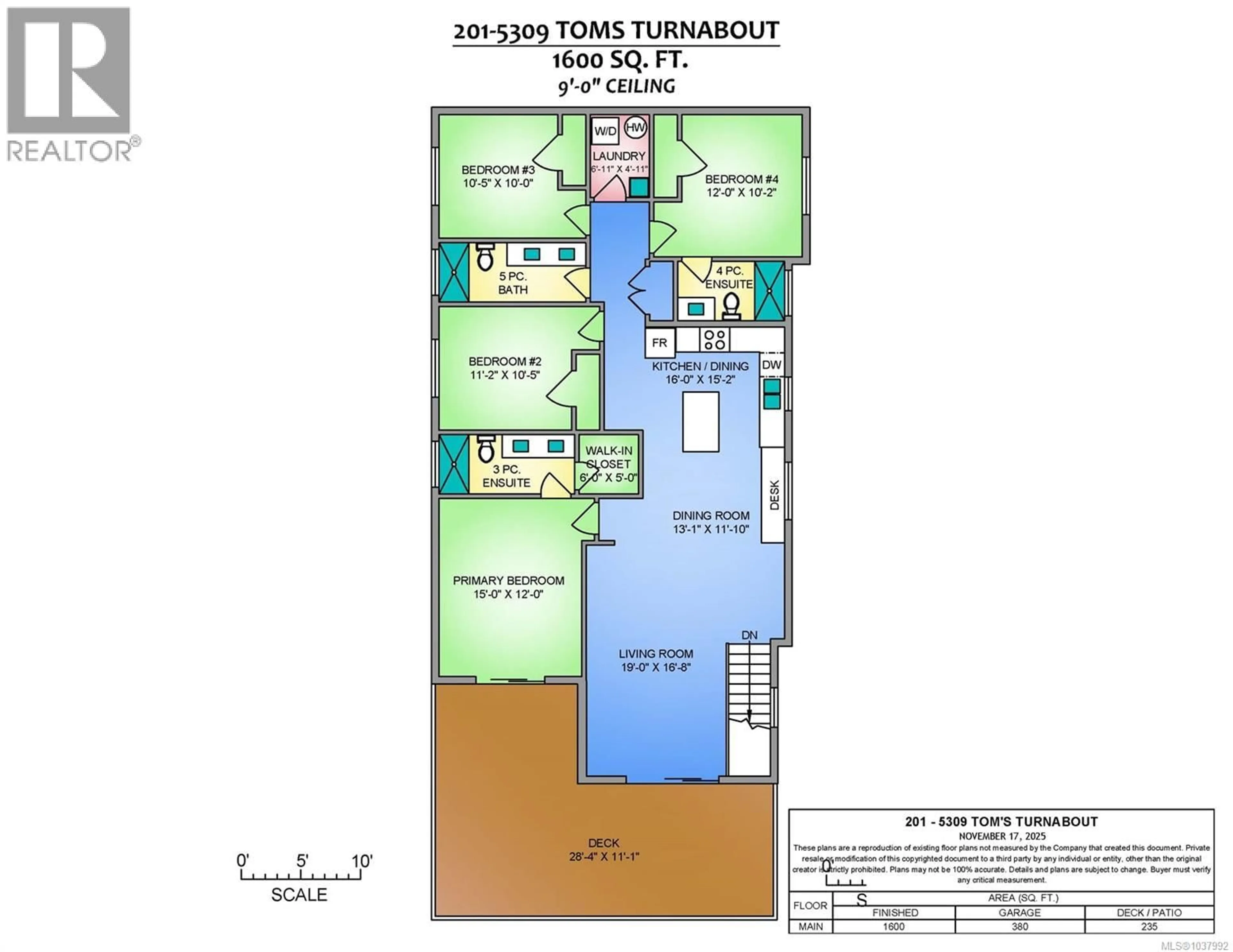 Floor plan for 201 - 5309 TOMS TURNABOUT, Nanaimo British Columbia V9T5M9