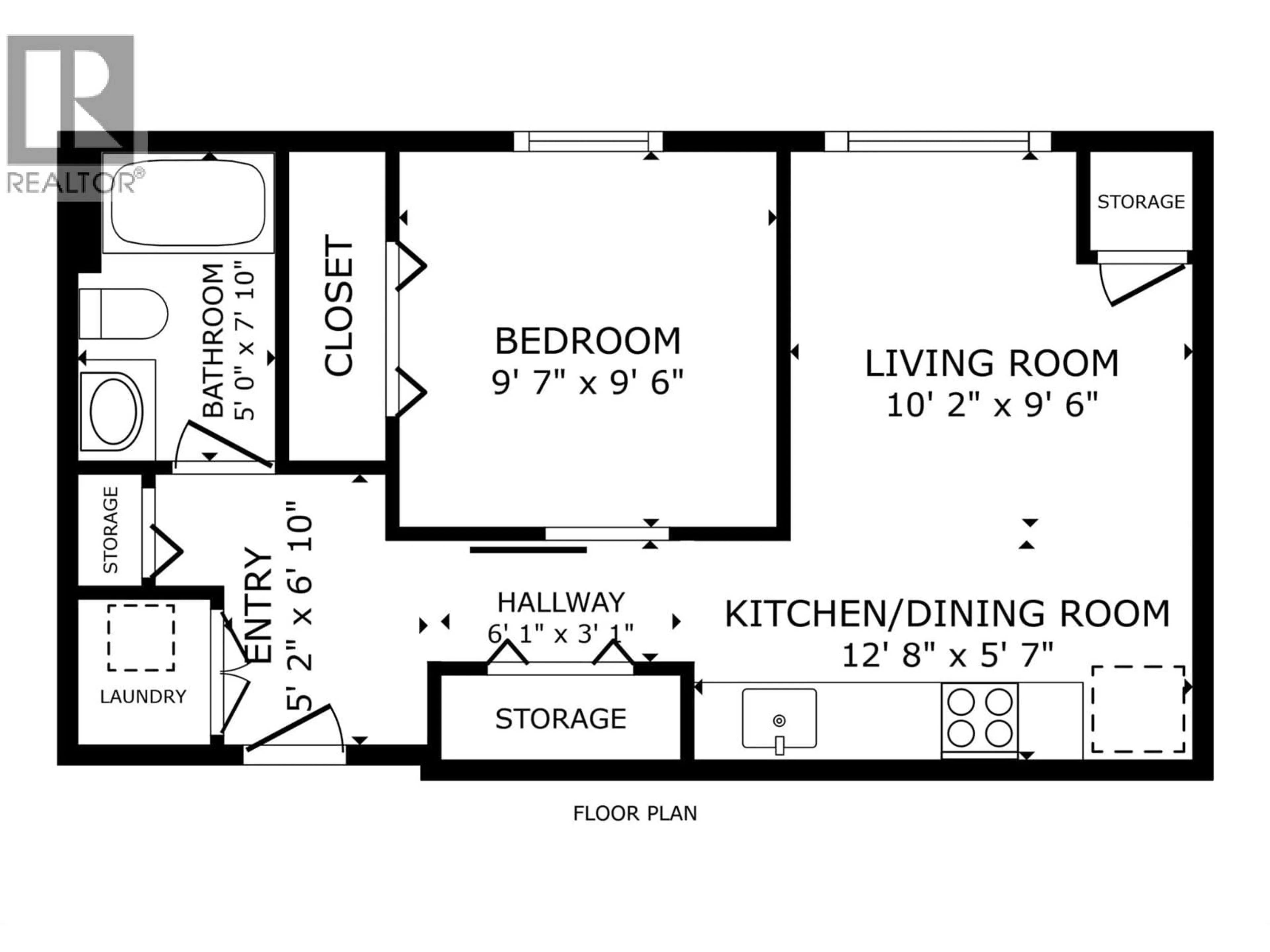 Floor plan for 515 - 722 VALLEY ROAD, Kelowna British Columbia V1V2E6
