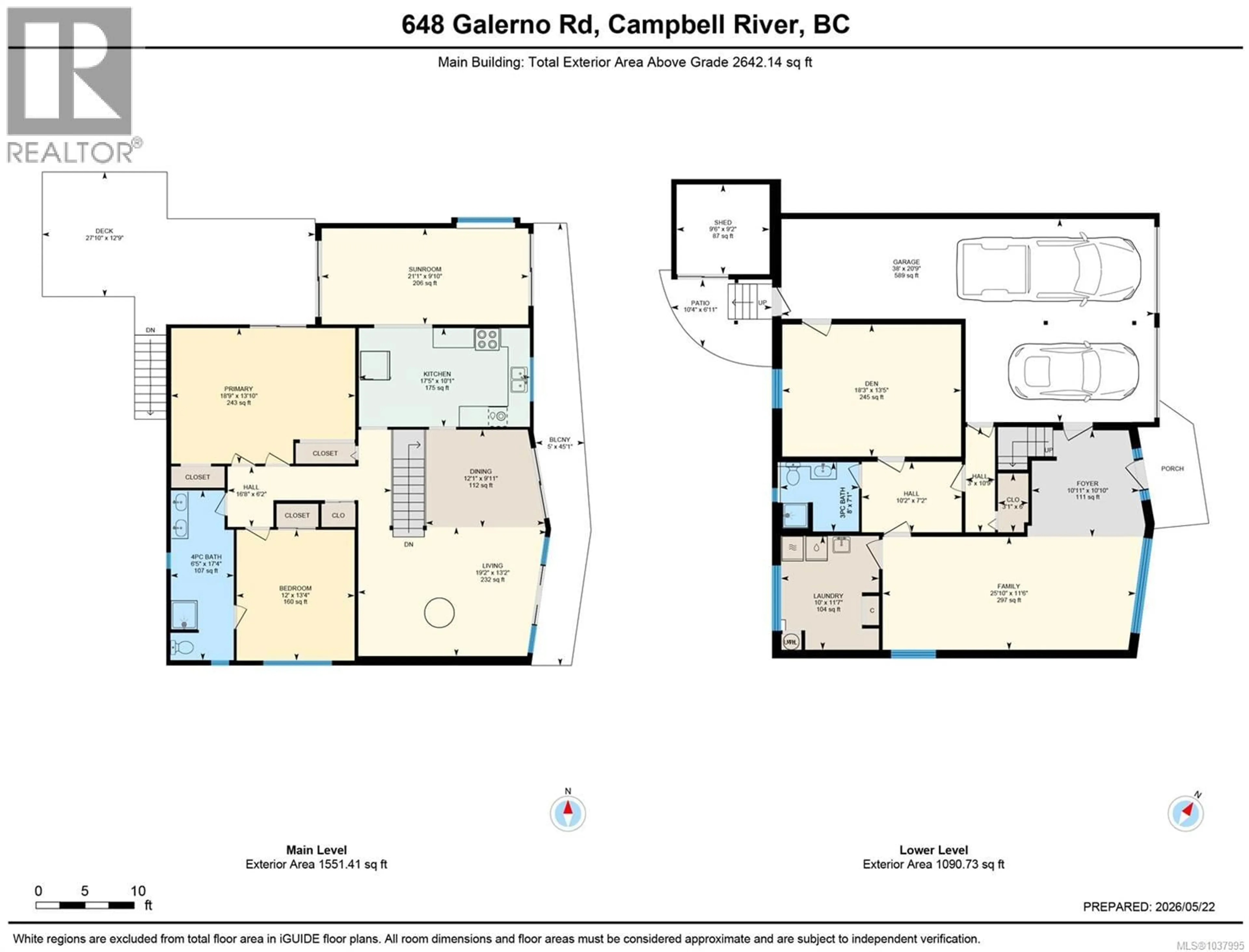 Floor plan for 648 GALERNO ROAD, Campbell River British Columbia V9W5Y2