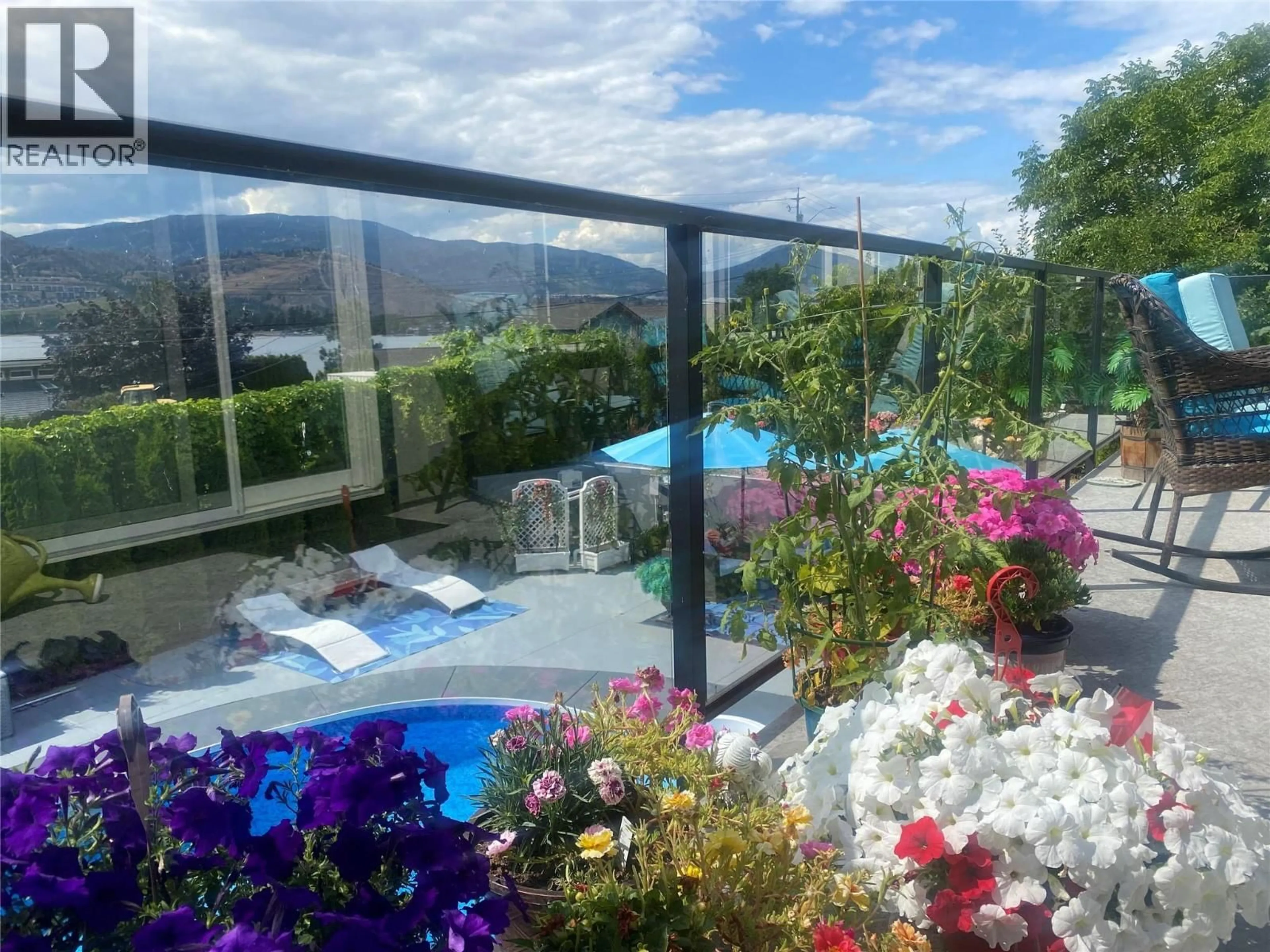 Patio, mountain view for 4003 FINNERTY ROAD, Penticton British Columbia V2A8W2