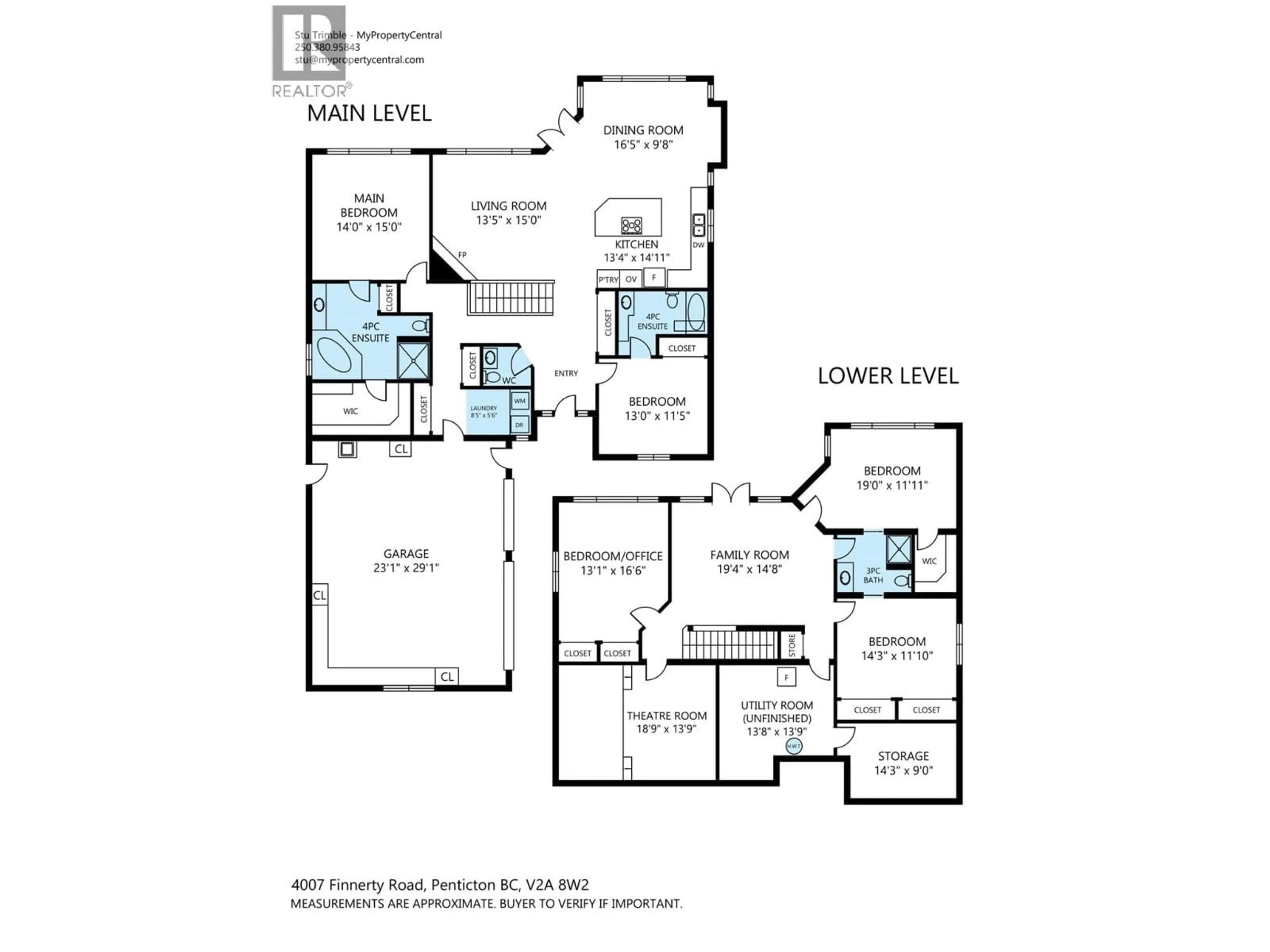 Floor plan for 4003 FINNERTY ROAD, Penticton British Columbia V2A8W2