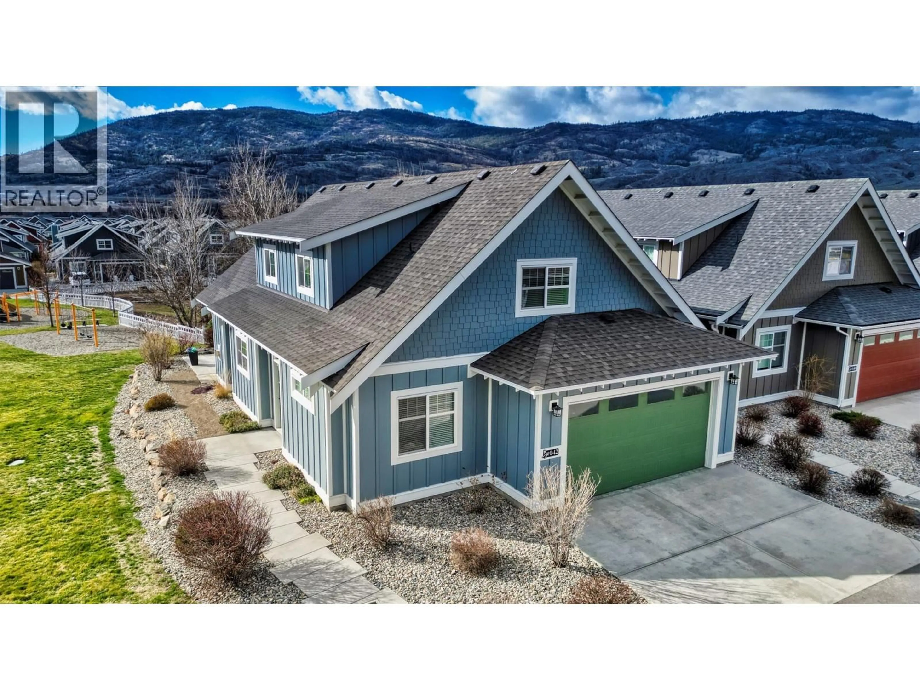 A pic from outside/outdoor area/front of a property/back of a property/a pic from drone, mountain view for 42 - 2450 RADIO TOWER ROAD, Oliver British Columbia V0H1T1