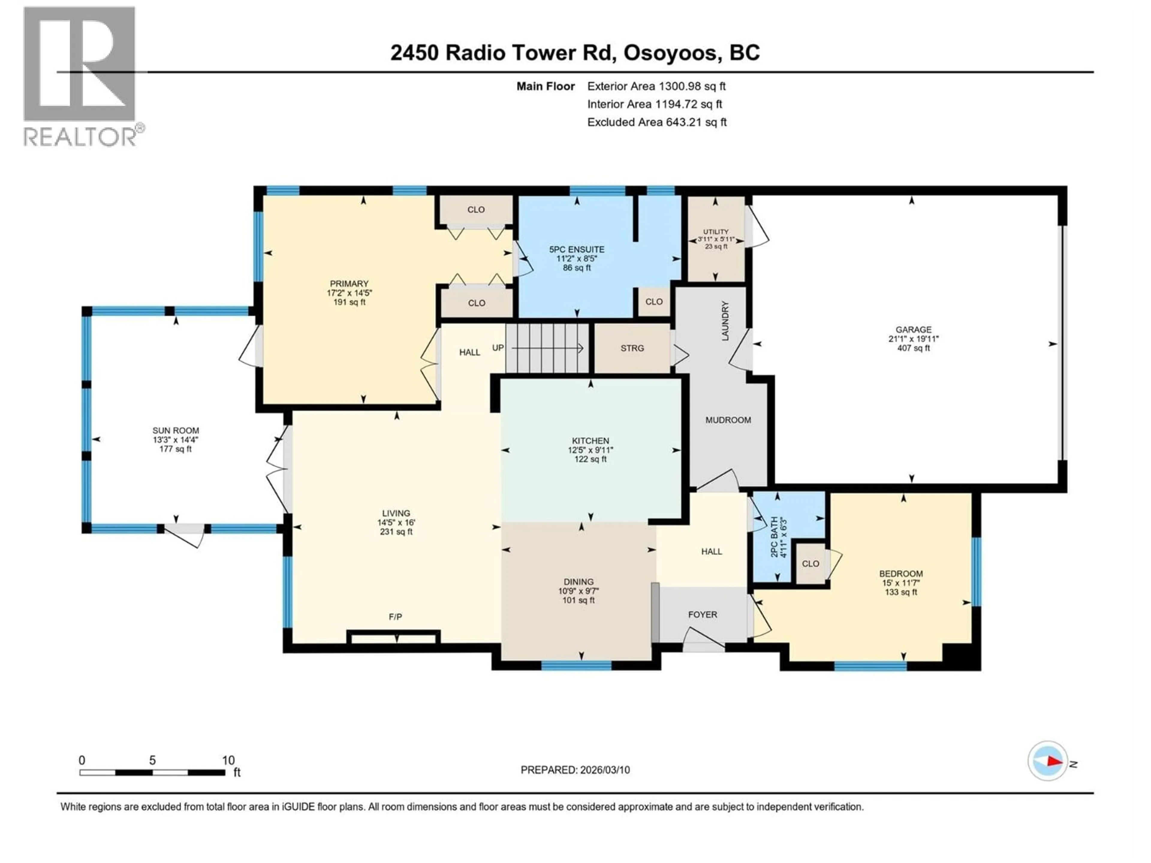 Floor plan for 42 - 2450 RADIO TOWER ROAD, Oliver British Columbia V0H1T1