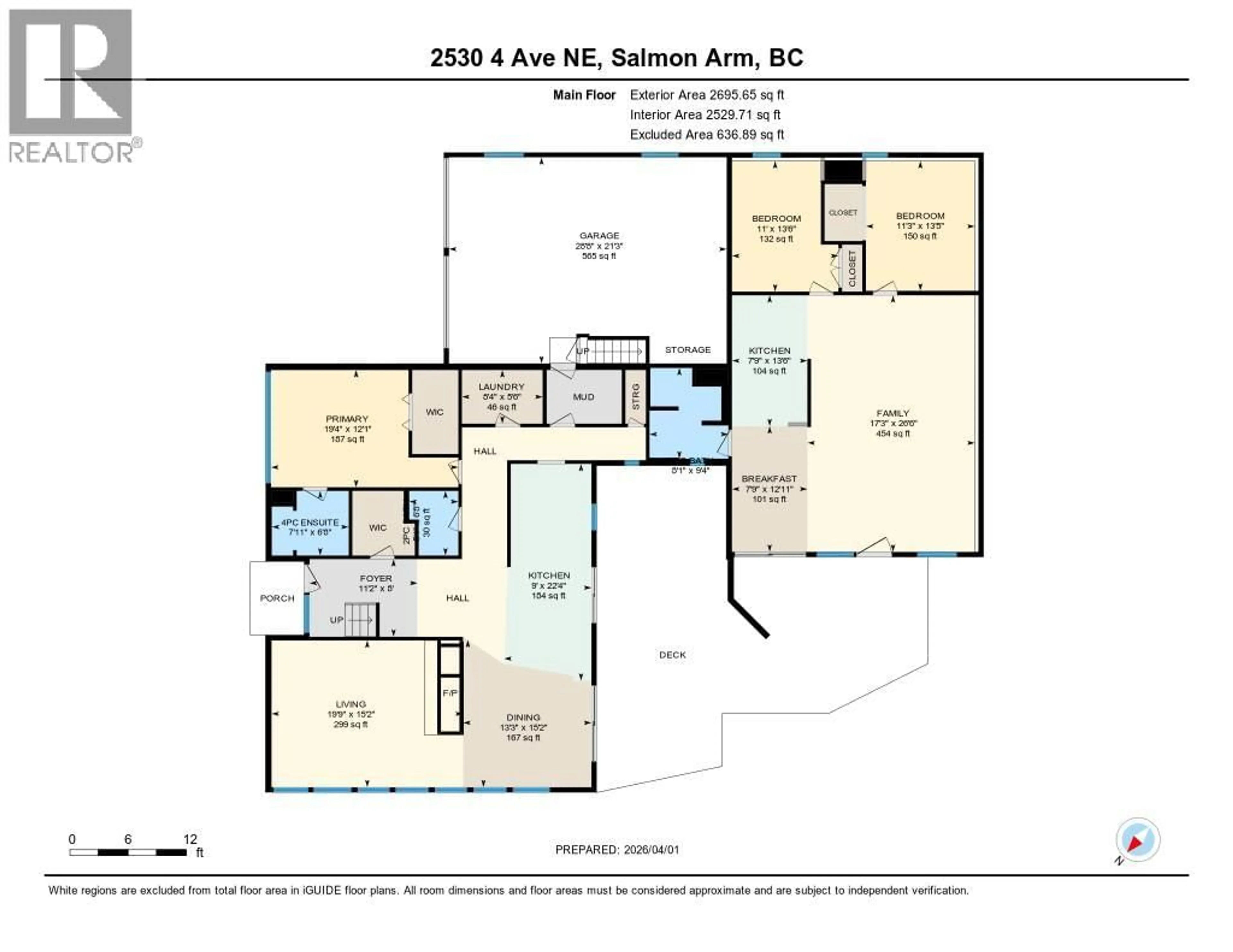 Floor plan for 2530 4 AVENUE NORTHEAST, Salmon Arm British Columbia V1E2A7