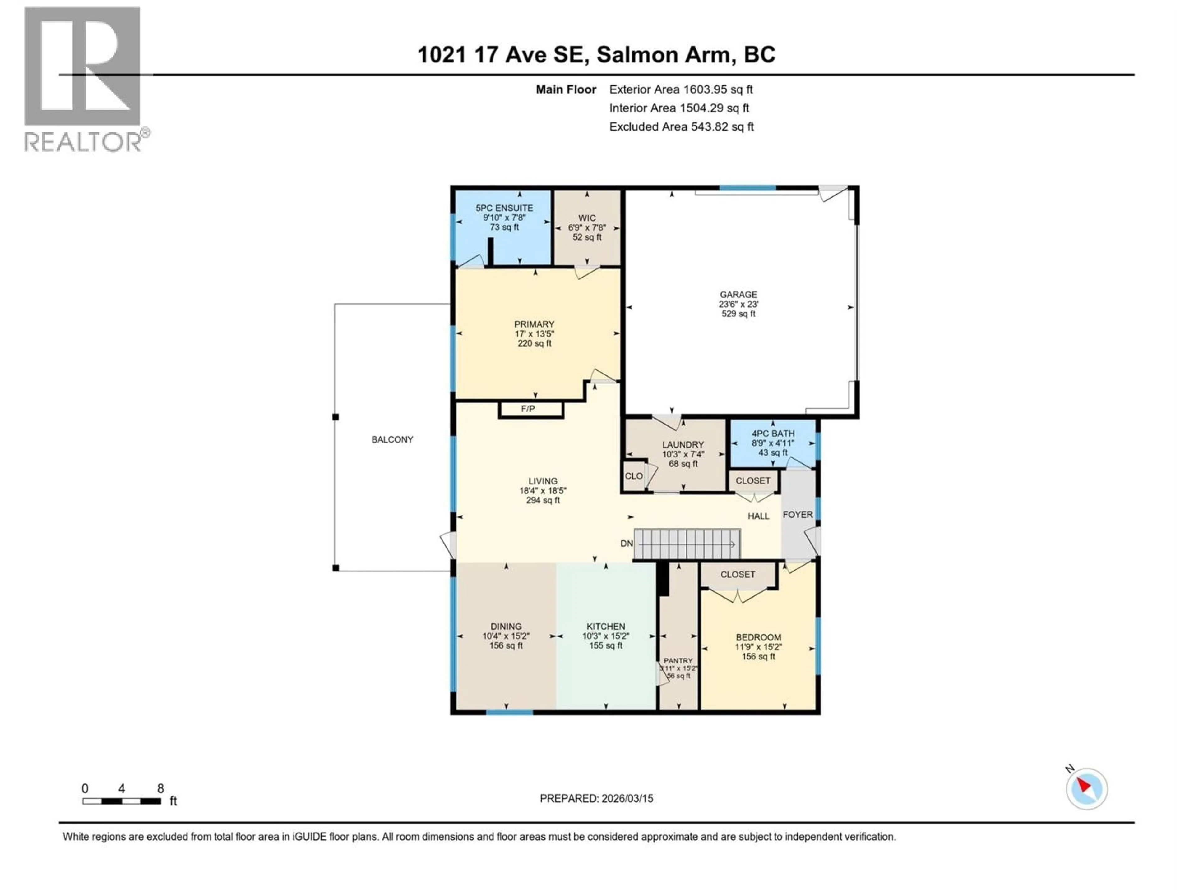Floor plan for 1021 17 AVENUE SOUTHEAST, Salmon Arm British Columbia V1E2G2