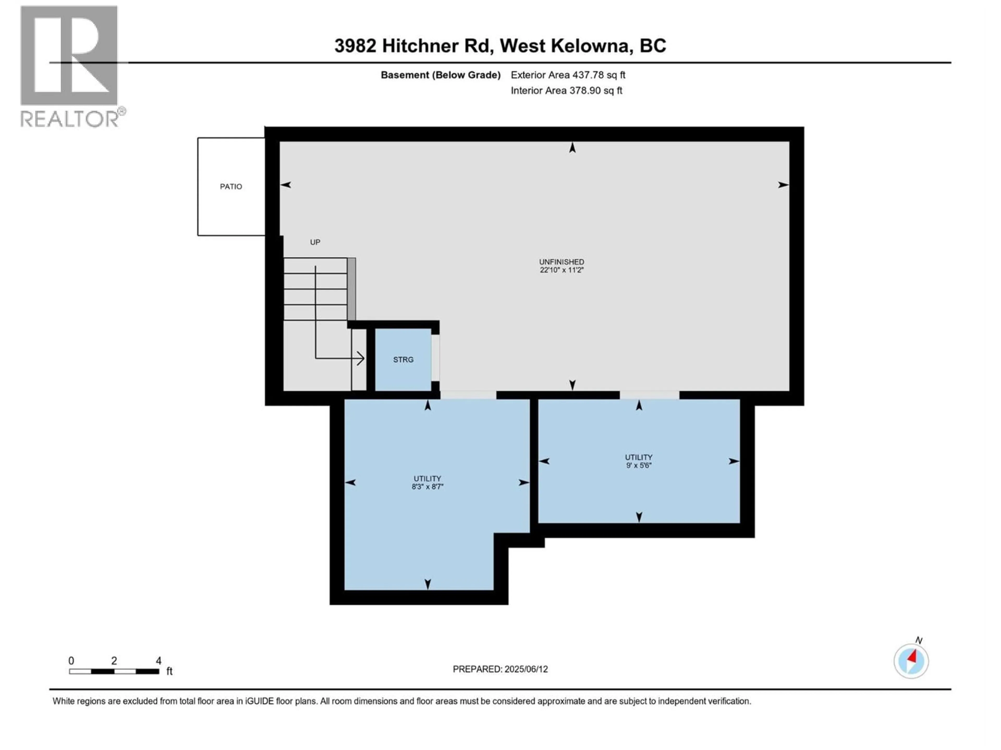 Floor plan for 3982 HITCHNER ROAD, West Kelowna British Columbia V4T2C9