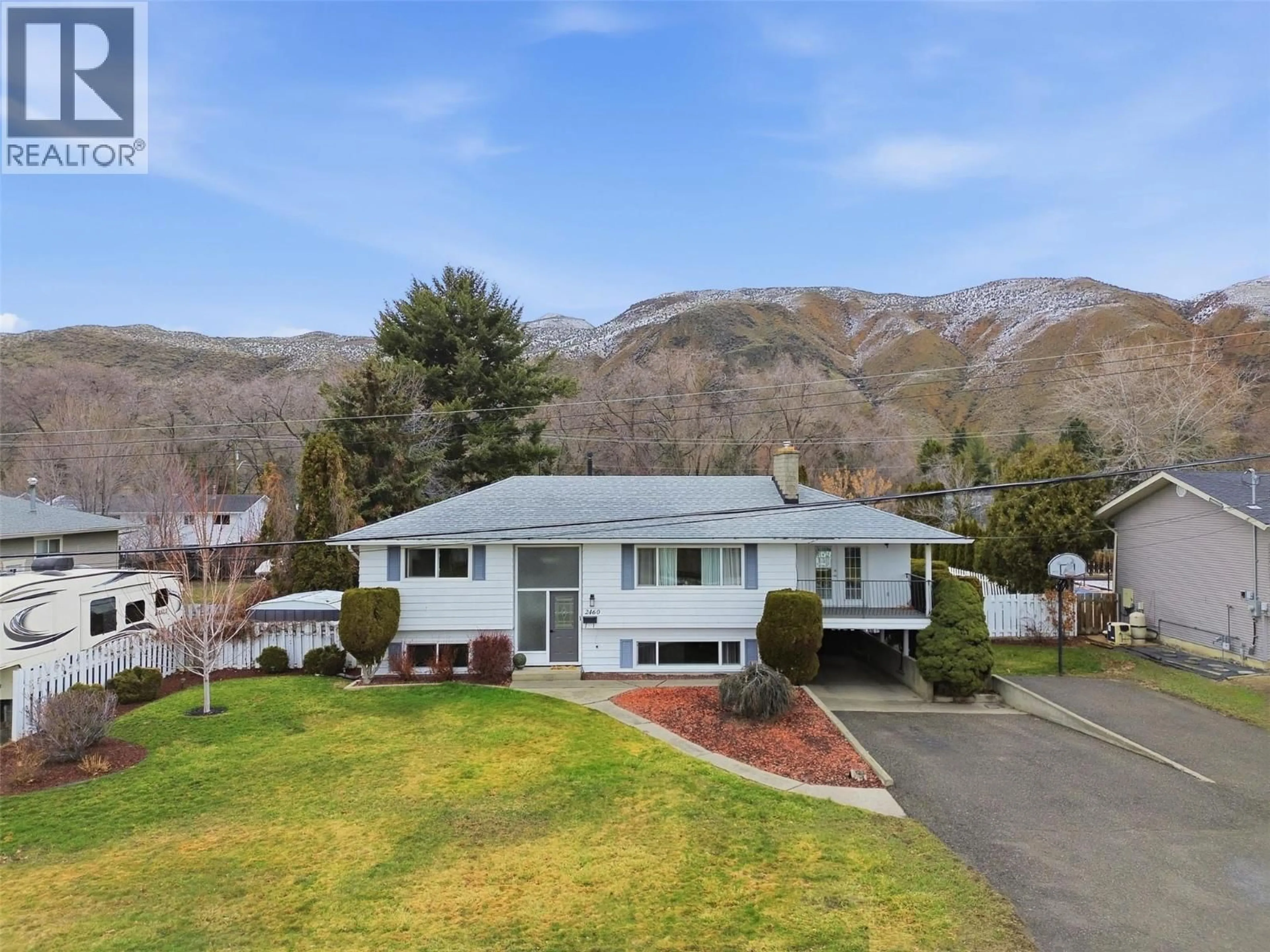 A pic from outside/outdoor area/front of a property/back of a property/a pic from drone, mountain view for 2460 BRIARWOOD AVENUE, Kamloops British Columbia V2B4Z9