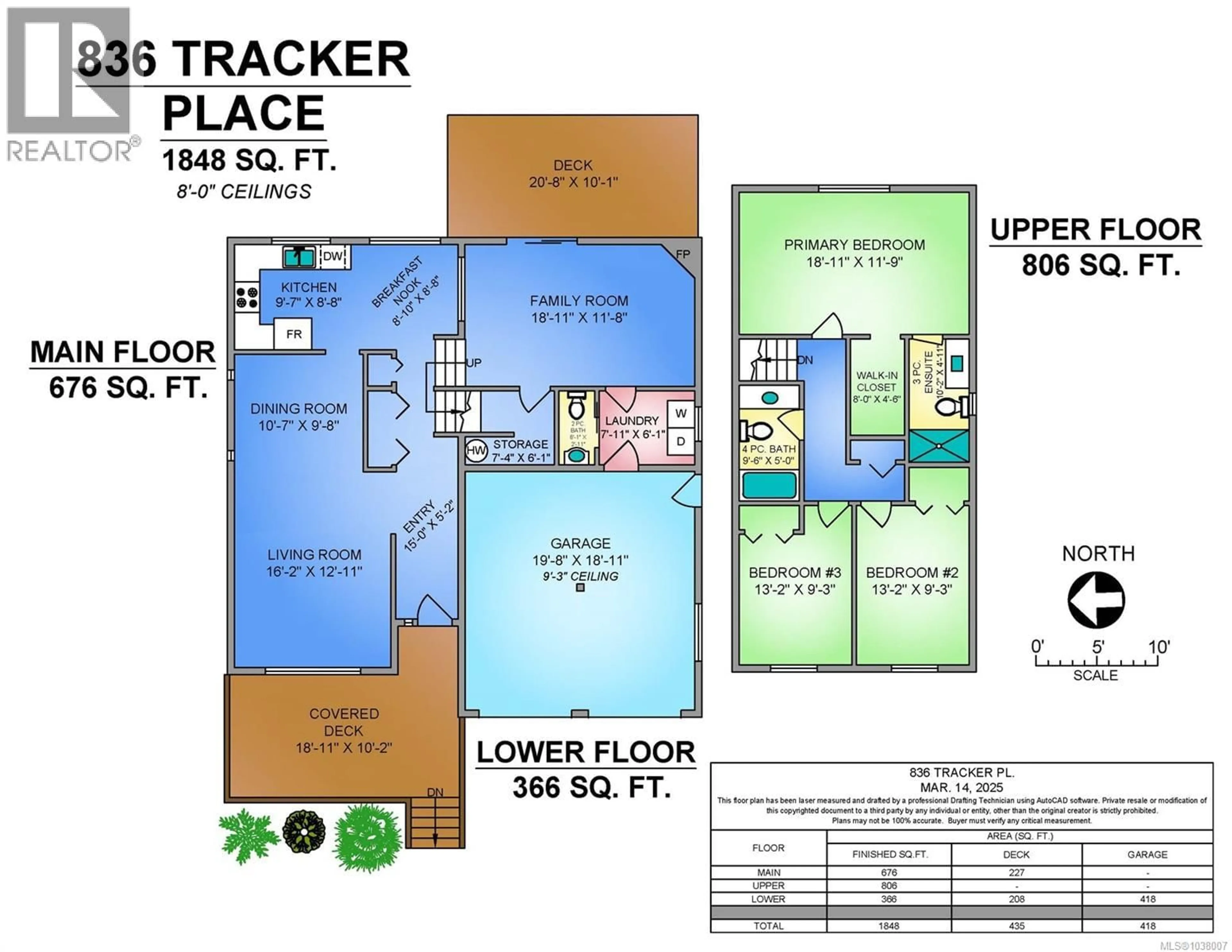 Floor plan for 836 TRACKER PLACE, Comox British Columbia V9M4E8