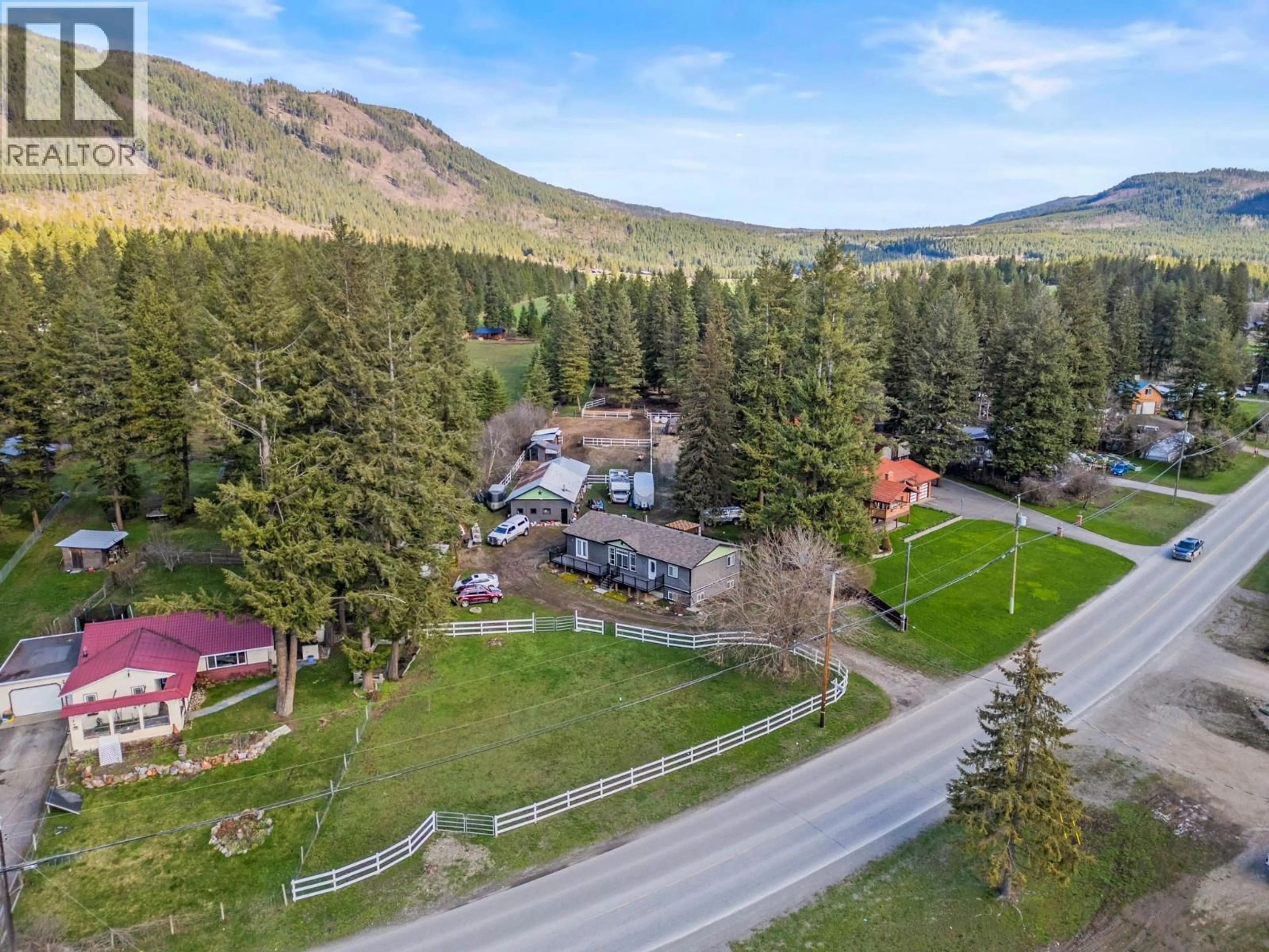 A pic from outside/outdoor area/front of a property/back of a property/a pic from drone, mountain view for 272 LUMBY-MABEL LAKE ROAD, Lumby British Columbia V0E2G5