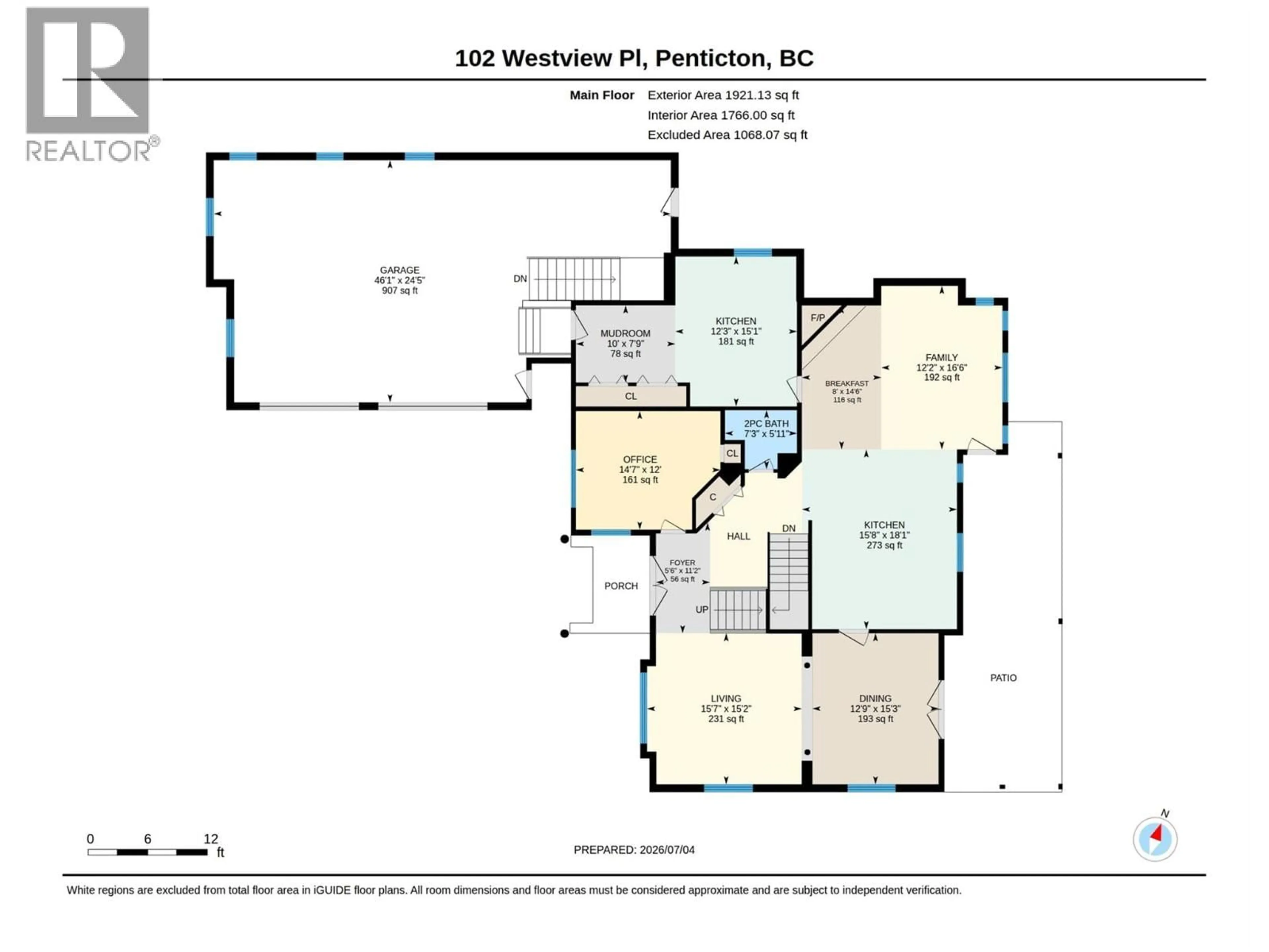 Floor plan for 102 WESTVIEW DRIVE, Penticton British Columbia V2A7R2
