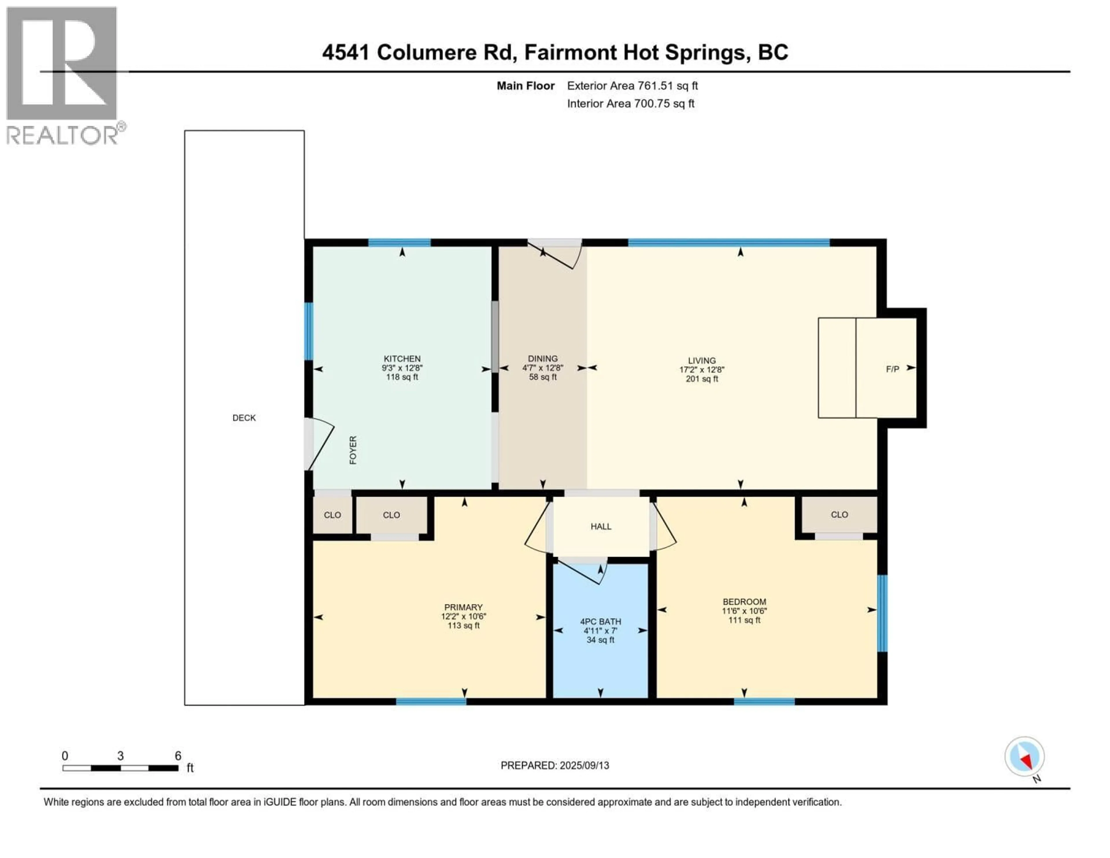 Floor plan for 4541 COLUMERE ROAD, Fairmont Hot Springs British Columbia V0B1L2