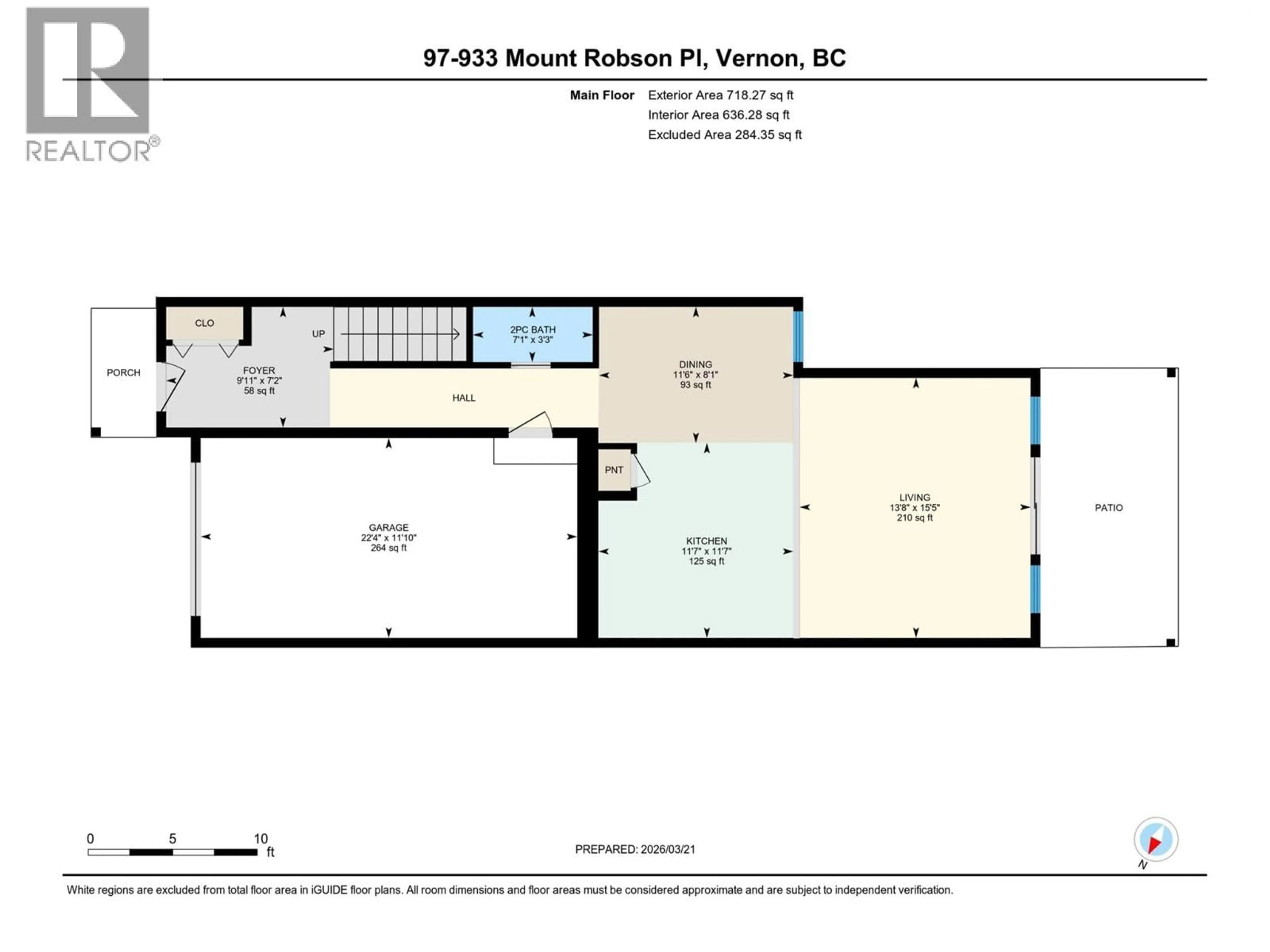 Floor plan for 97 - 933 MT ROBSON PLACE, Vernon British Columbia V1B4G4