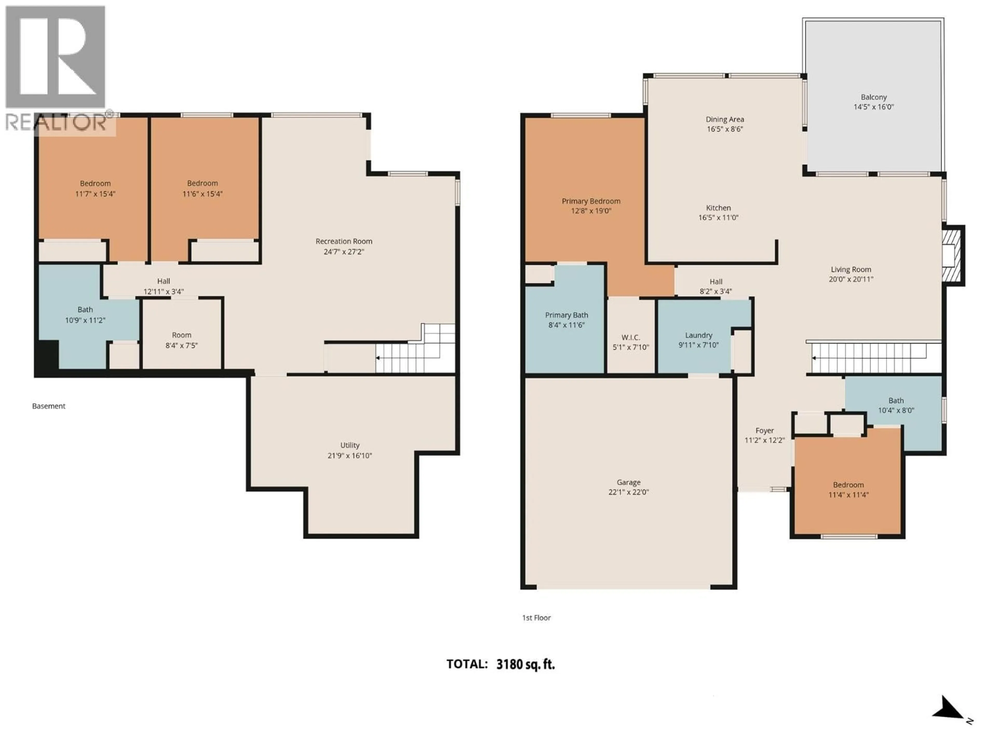 Floor plan for 39 - 1450 UNION ROAD, Kelowna British Columbia V1V3E1
