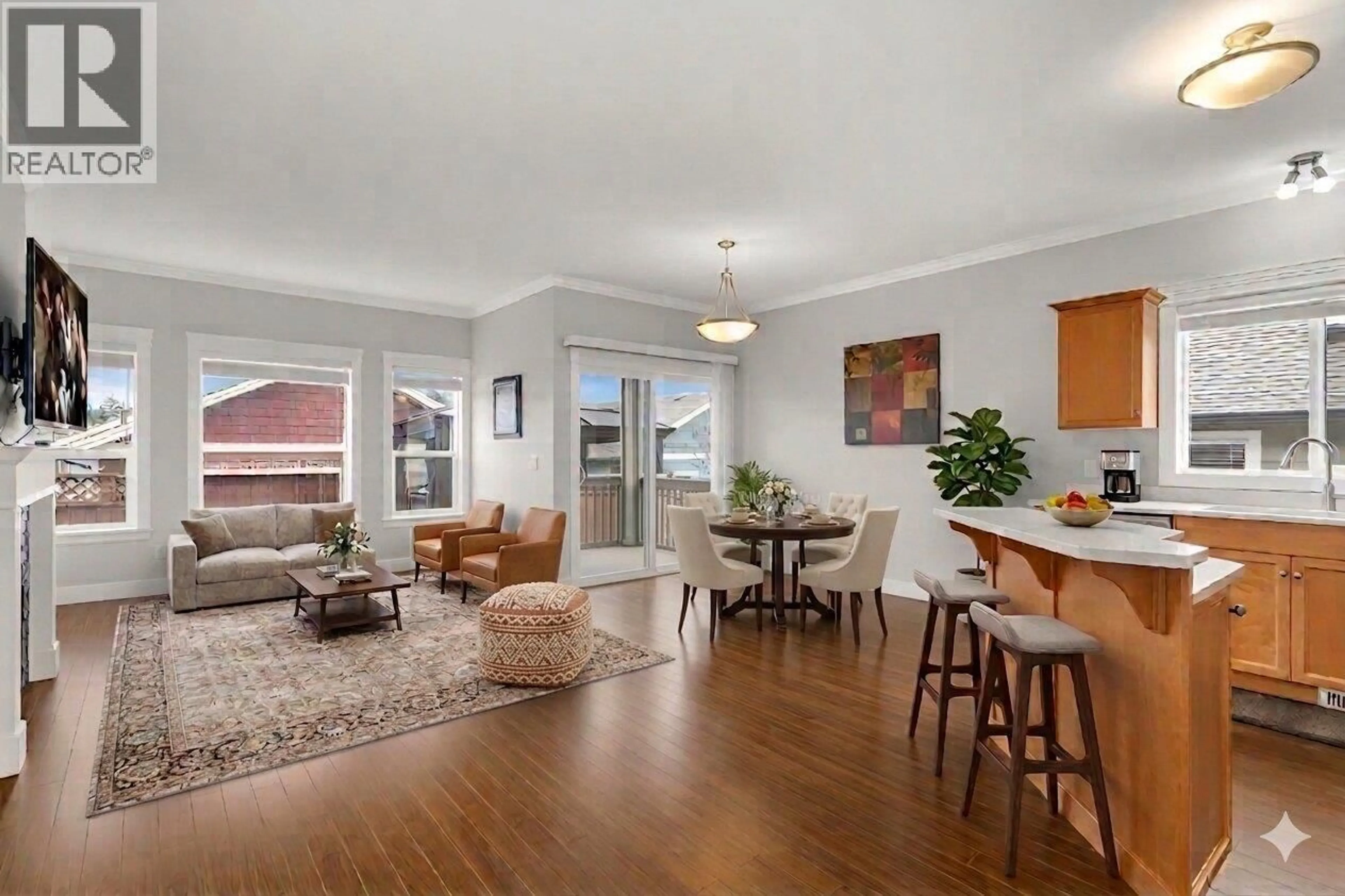 Living room with furniture, wood/laminate floor for 2171 MIMOSA DRIVE, West Kelowna British Columbia V4T3A5