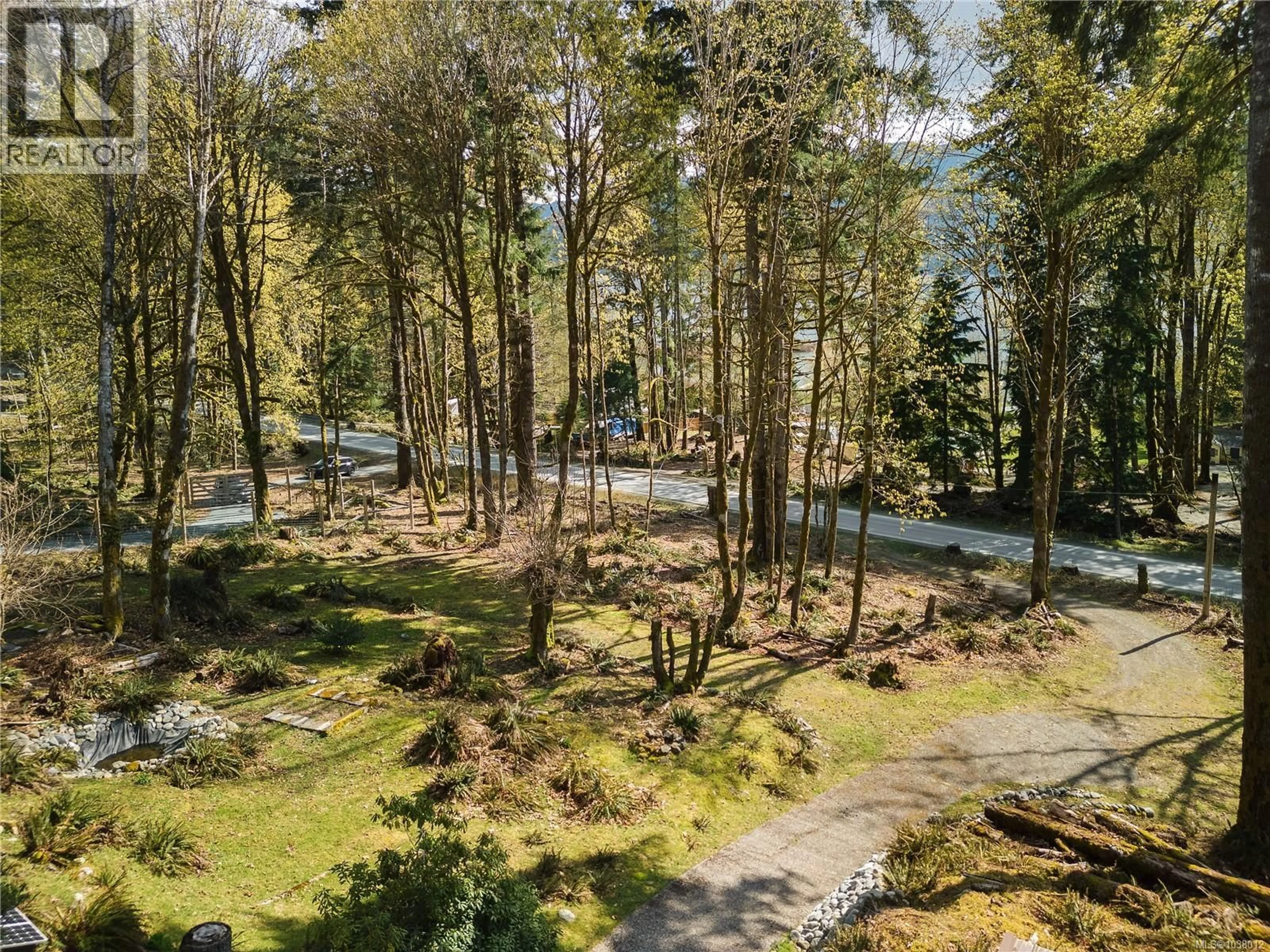 A pic from outside/outdoor area/front of a property/back of a property/a pic from drone, forest/trees view for 11409 YOUBOU ROAD, Youbou British Columbia V0R3E1