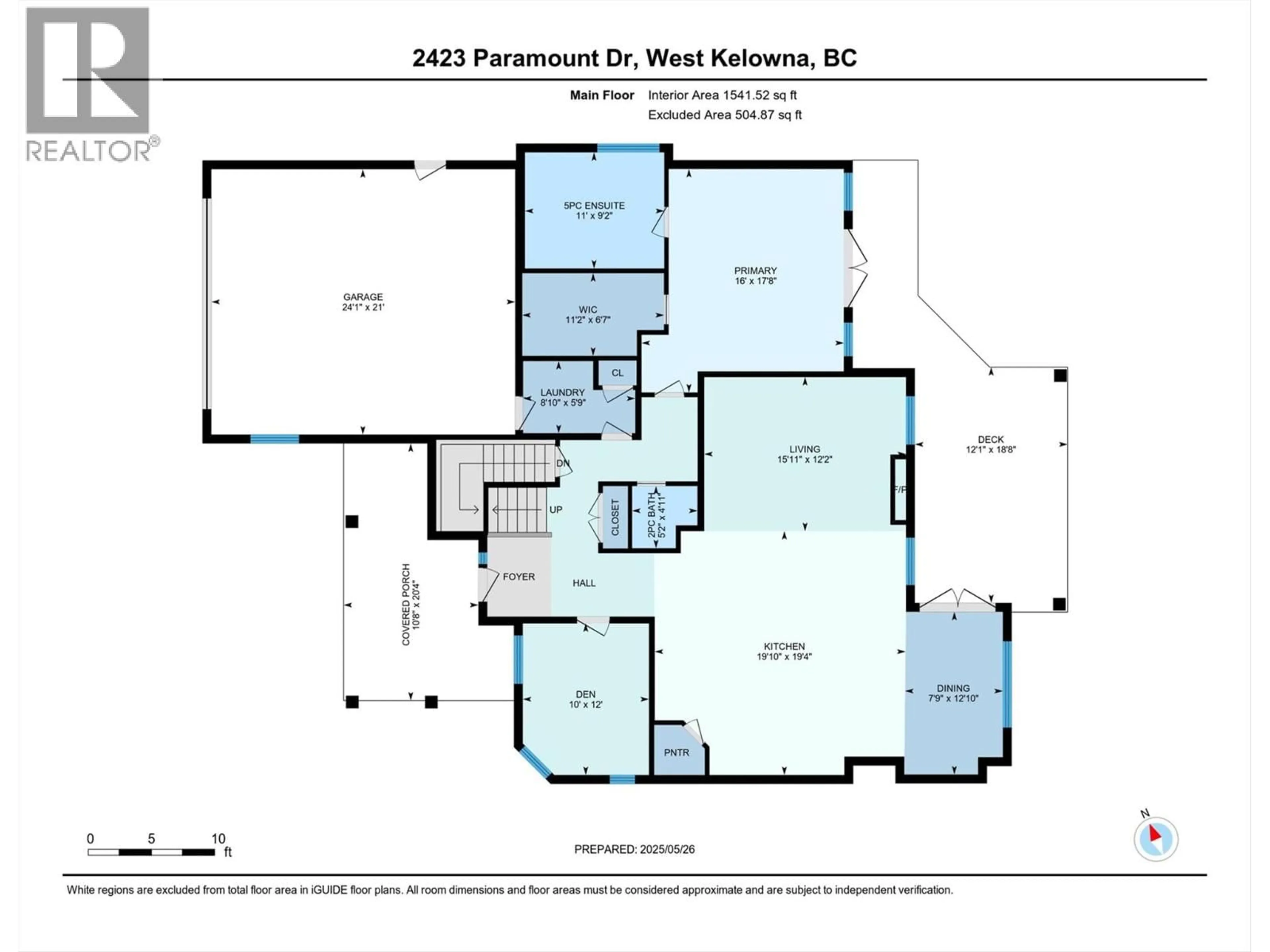 Floor plan for 2423 PARAMOUNT DRIVE, West Kelowna British Columbia V4T3K4