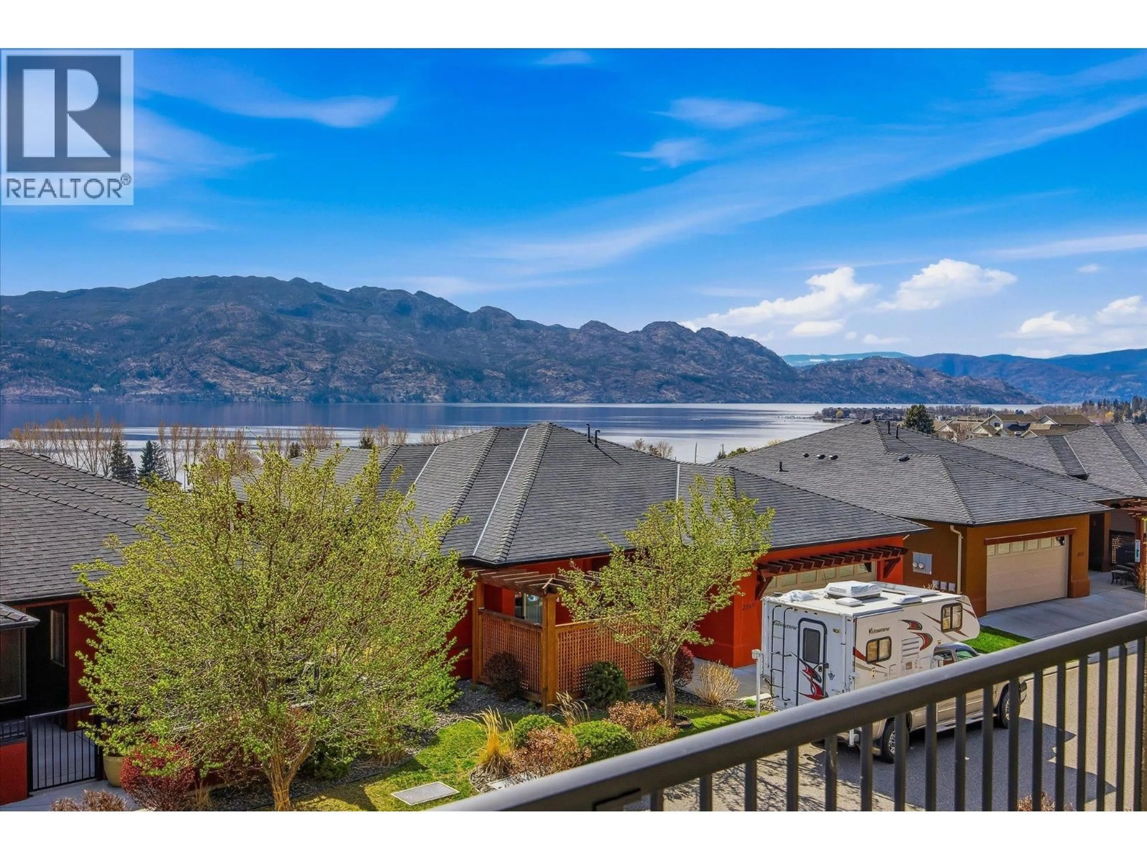 A pic from outside/outdoor area/front of a property/back of a property/a pic from drone, water/lake/river/ocean view for 3840 SIRINGO LANE, Westbank British Columbia V4T3G4