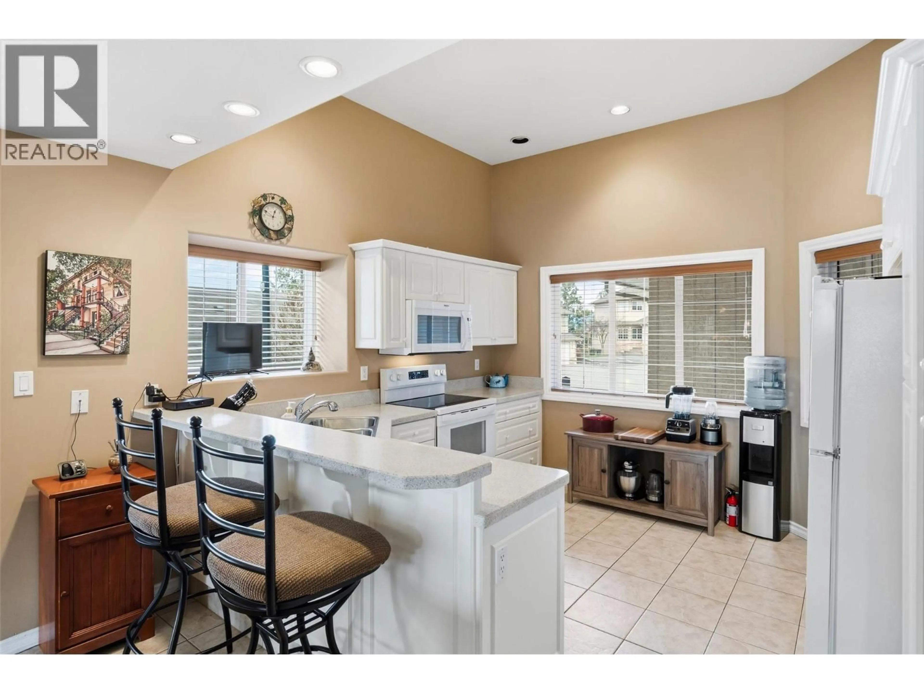 Open concept kitchen, ceramic/tile floor for 108 - 705 BALSAM AVENUE, Penticton British Columbia V2A9B7