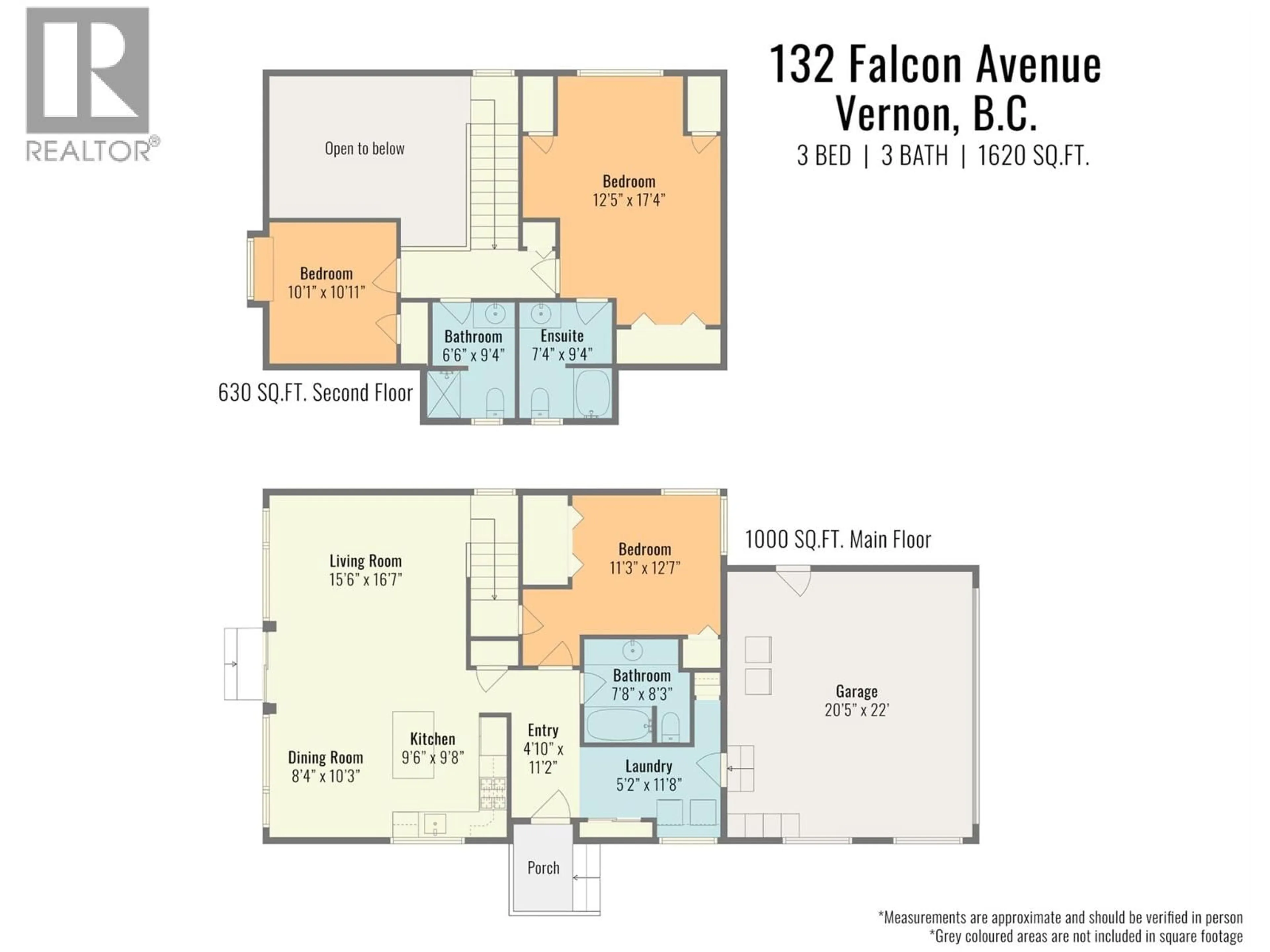 Floor plan for 132 FALCON AVENUE, Vernon British Columbia V1H2A1