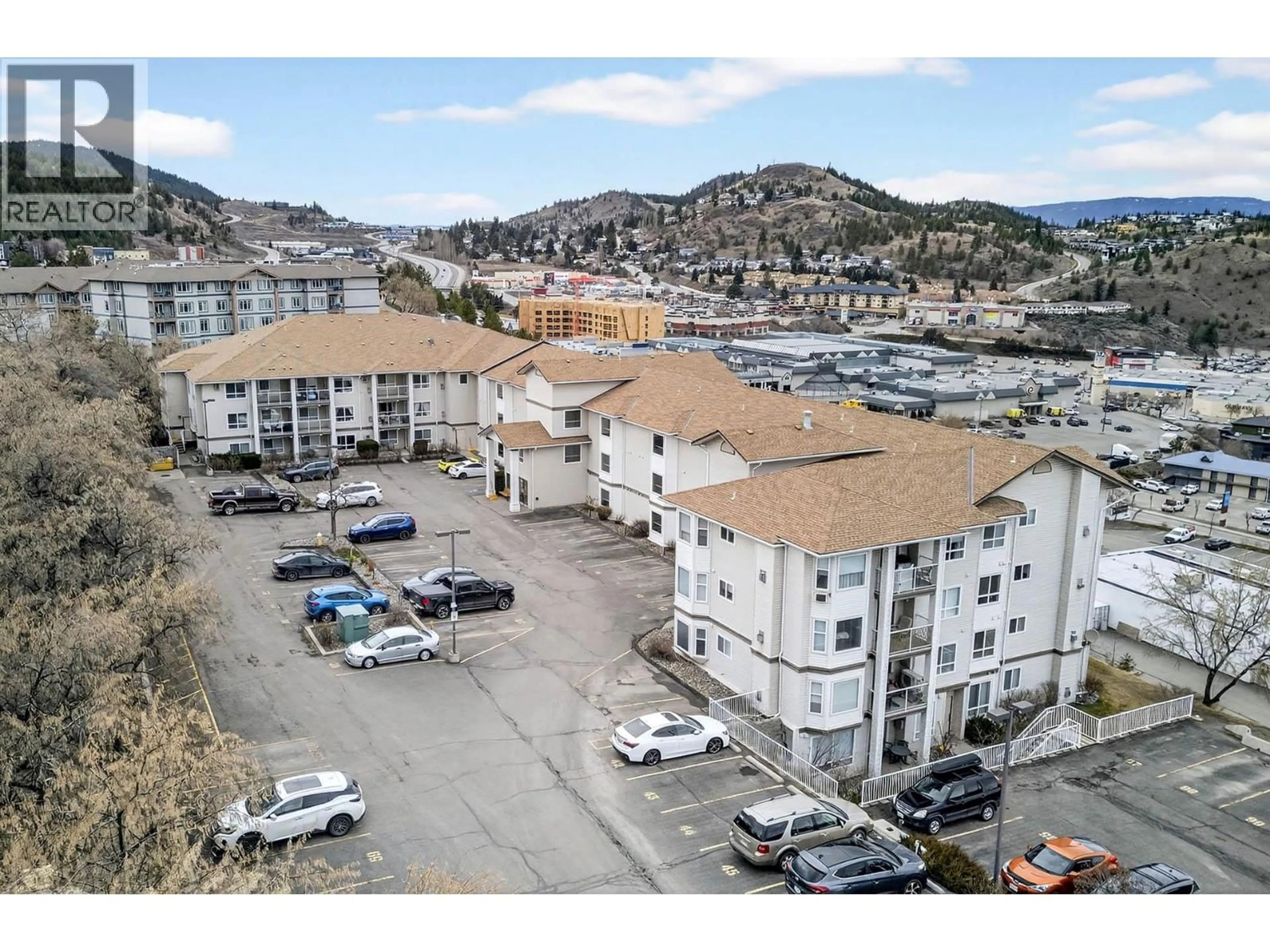 A pic from outside/outdoor area/front of a property/back of a property/a pic from drone, mountain view for 302 - 1120 HUGH ALLAN DRIVE, Kamloops British Columbia V1S1T4