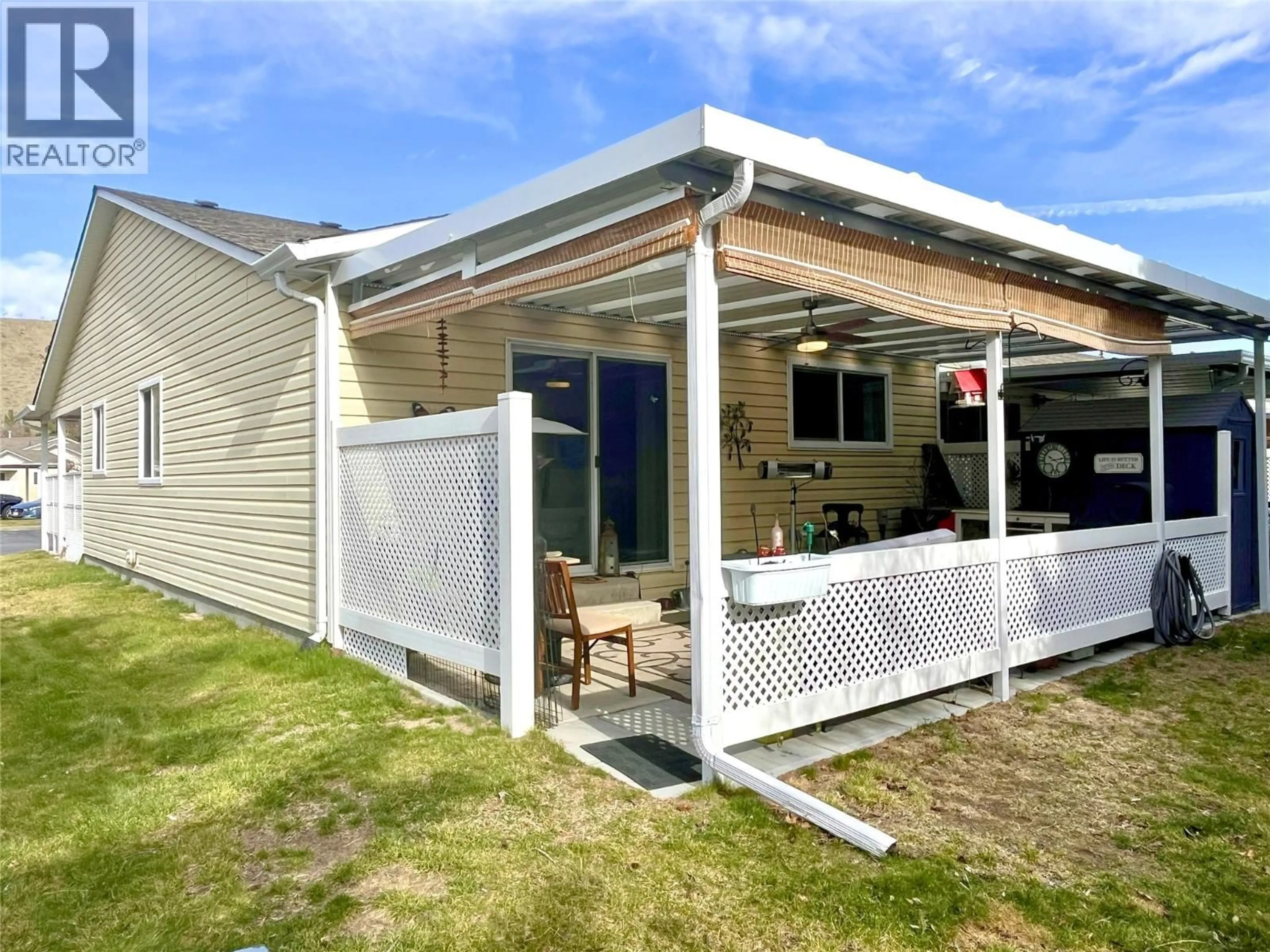 Home with vinyl exterior material, street for 25 - 1410 CEDAR STREET, Okanagan Falls British Columbia V0H1R4