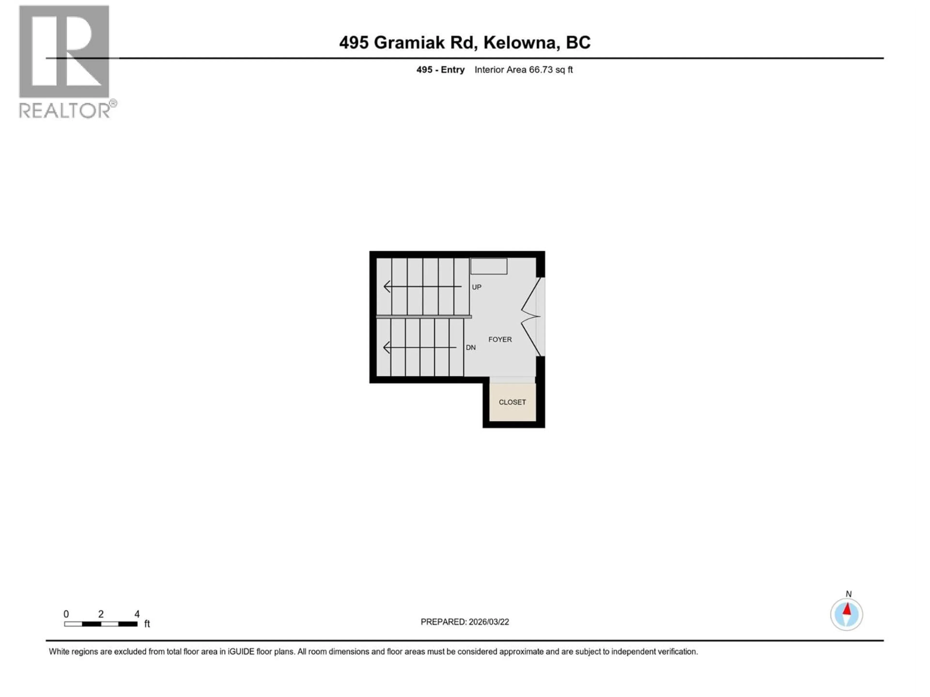 Floor plan for 495-497 GRAMIAK ROAD, Kelowna British Columbia V1X1K4