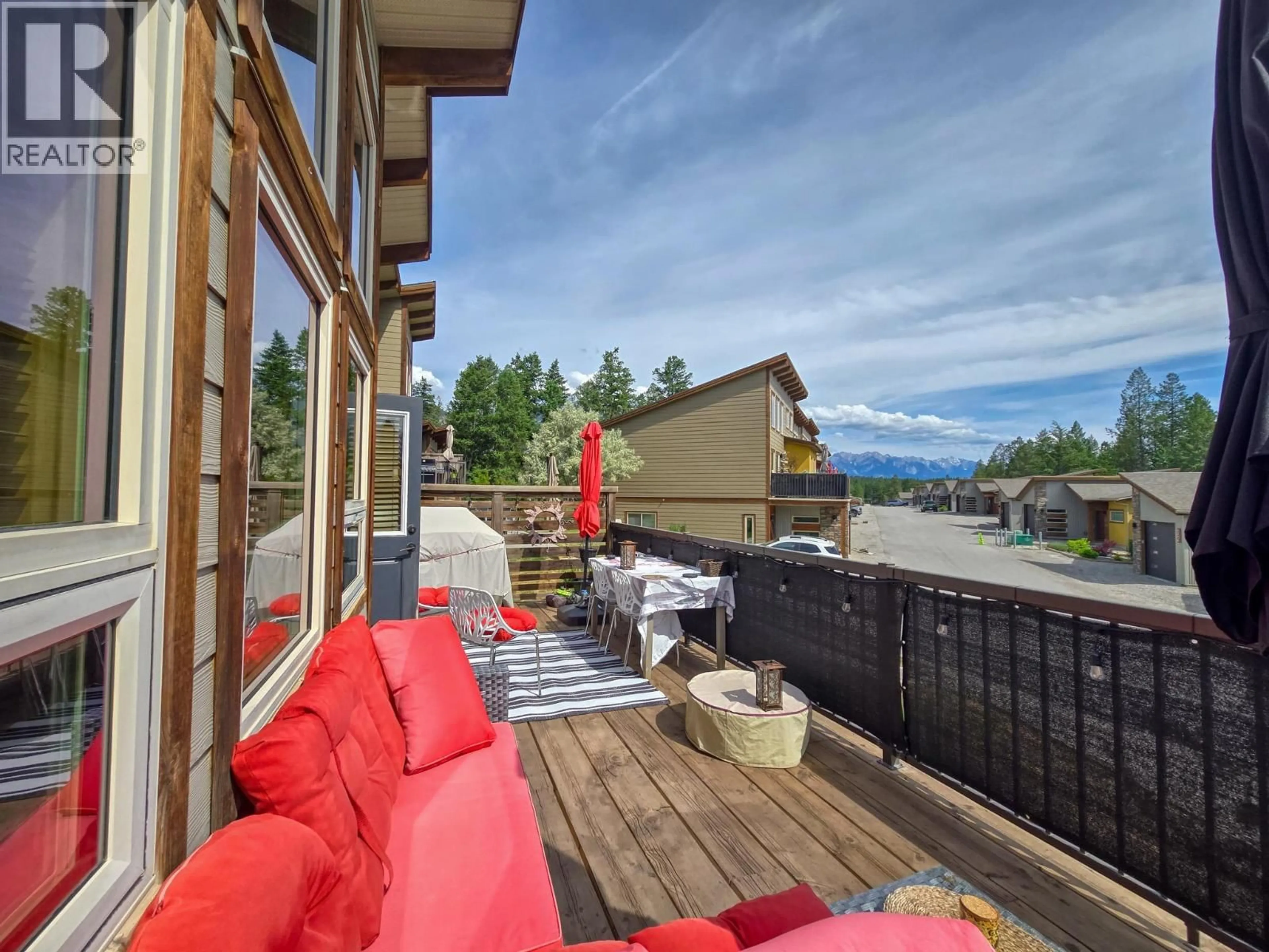 Patio, mountain view for 8 - 4926 TIMBER RIDGE ROAD, Windermere British Columbia V0A1K3