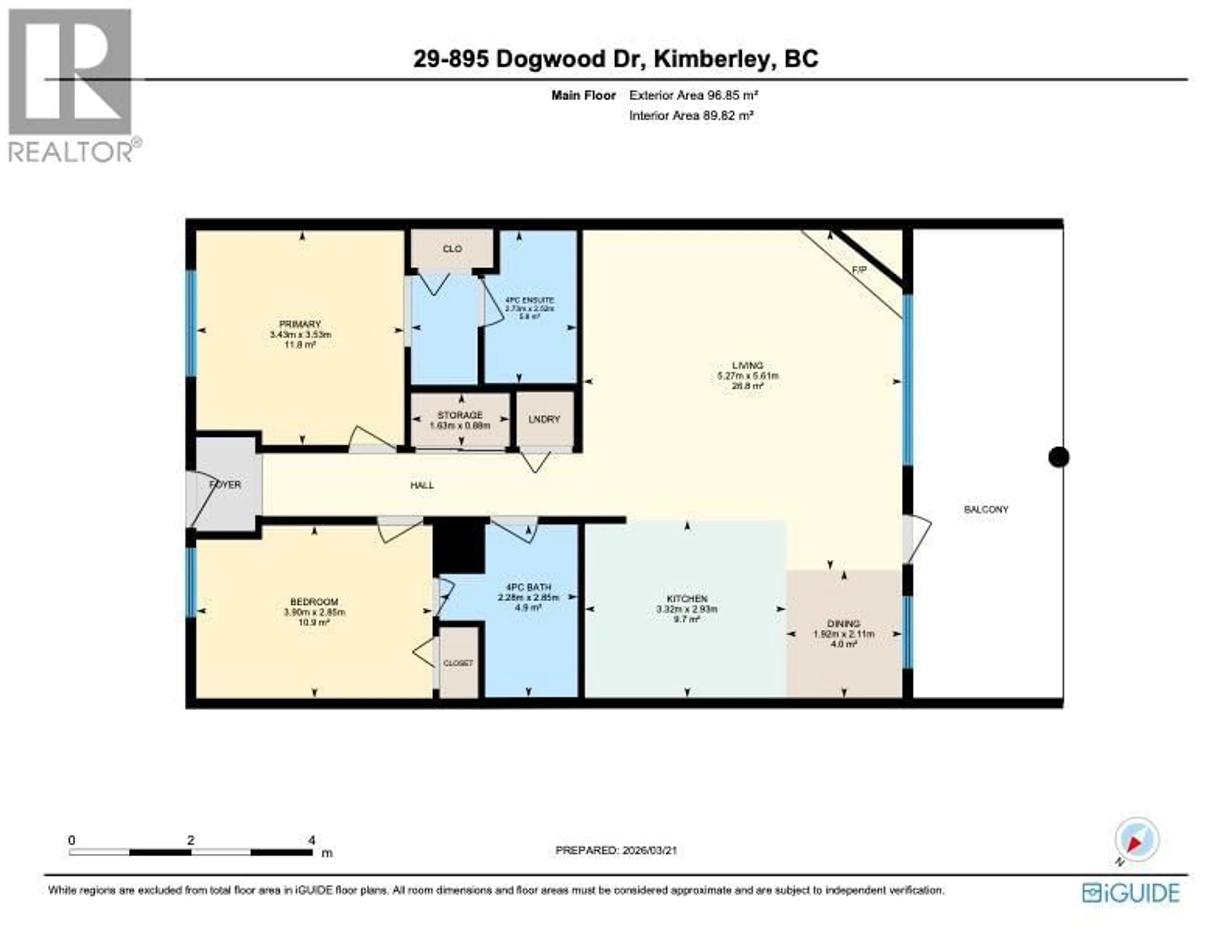 Floor plan for 29 - 895 DOGWOOD DRIVE, Kimberley British Columbia V1C2Y1