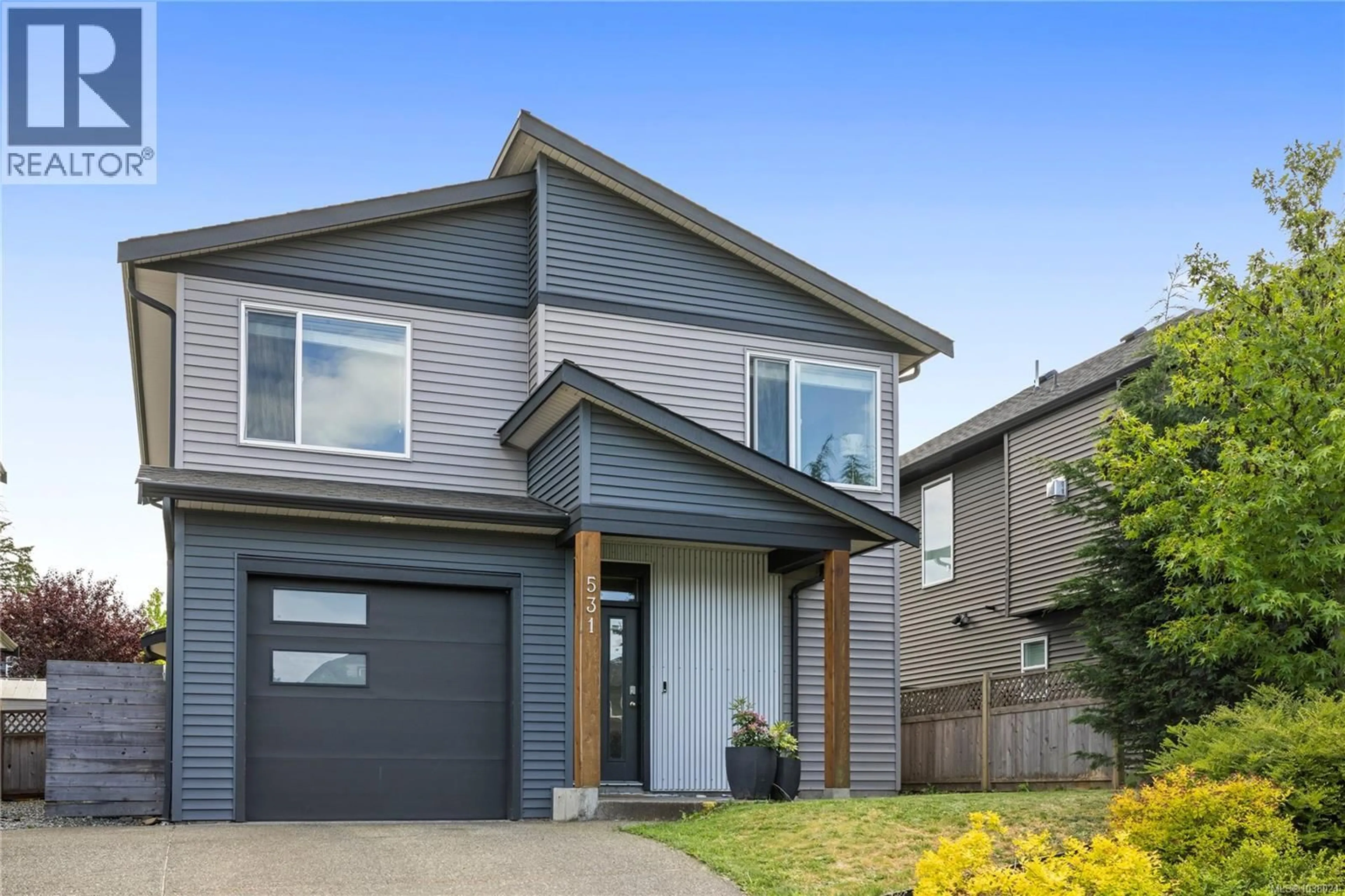 Home with vinyl exterior material, street for 531 GREWAL PLACE, Nanaimo British Columbia V9R0H8