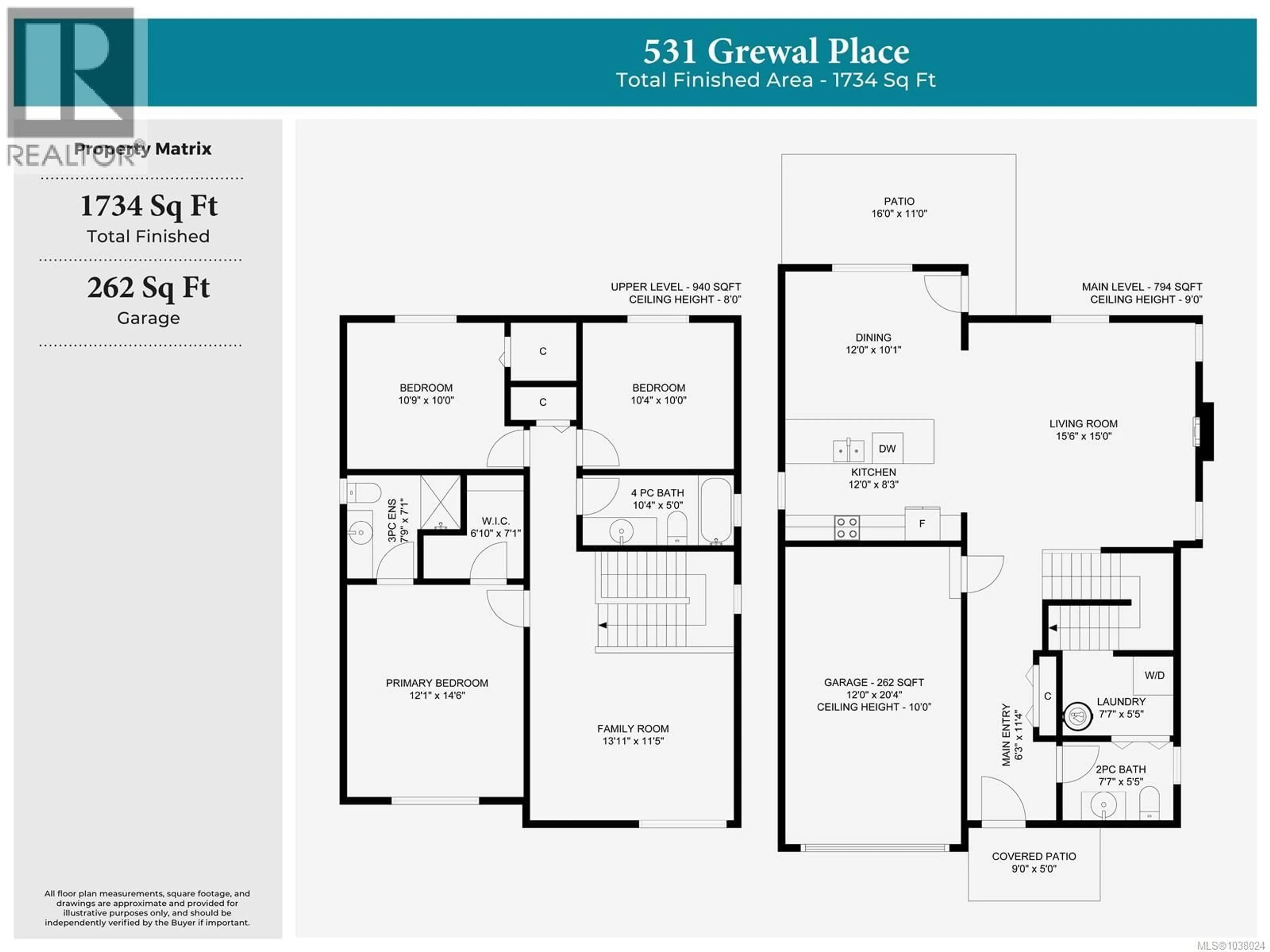 Floor plan for 531 GREWAL PLACE, Nanaimo British Columbia V9R0H8