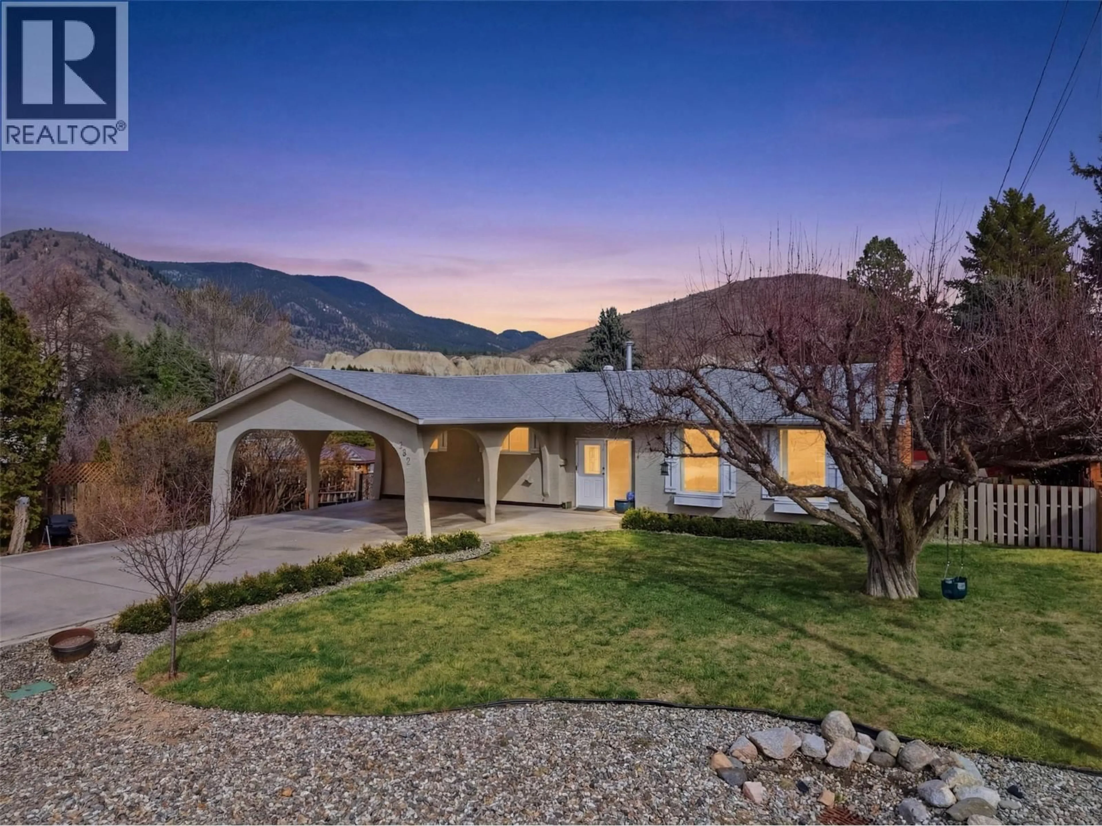 A pic from outside/outdoor area/front of a property/back of a property/a pic from drone, mountain view for 367 MCAULEY PLACE, Kamloops British Columbia V2C5R6