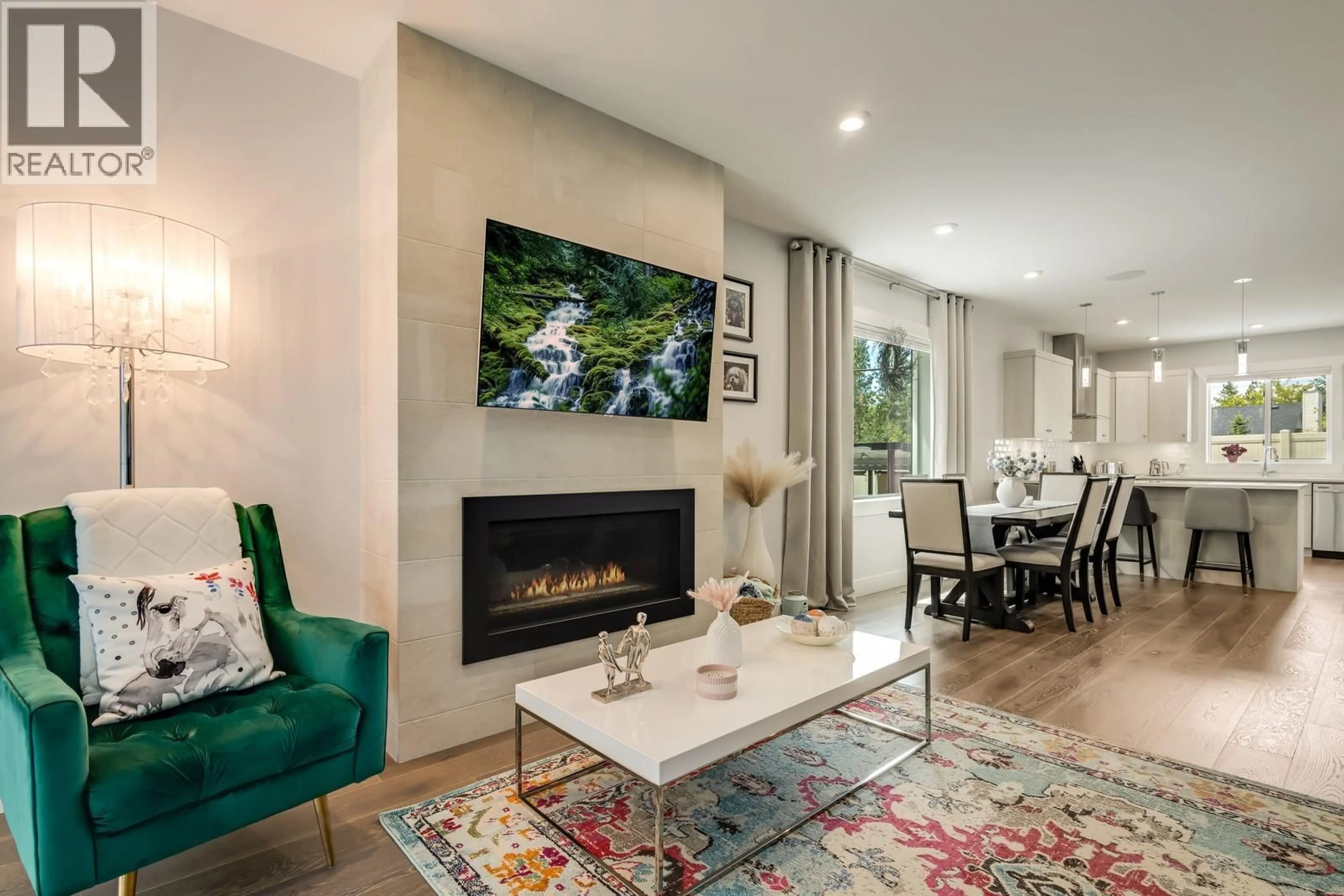 Living room with furniture, ceramic/tile floor for 3118 RIESLING WAY, West Kelowna British Columbia V4T3M7