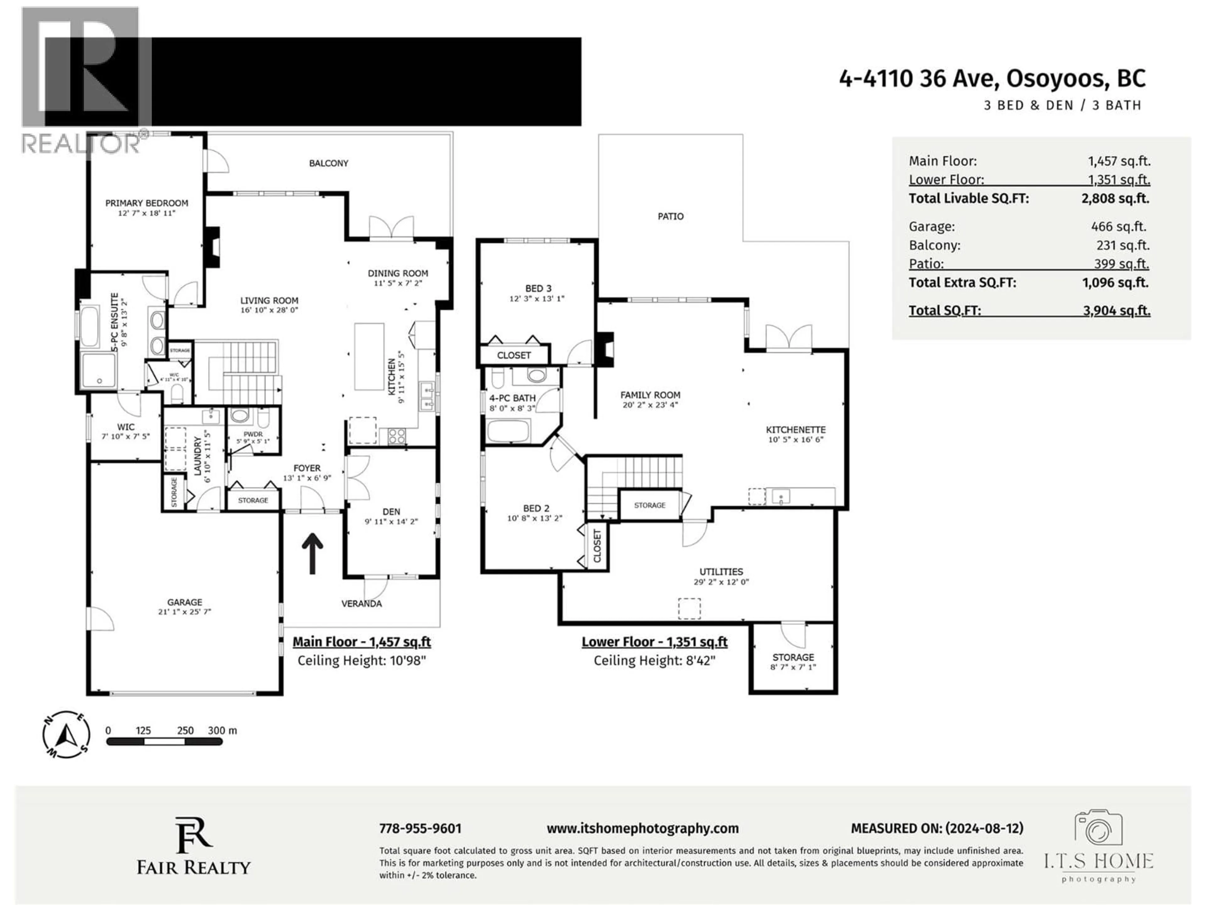 Floor plan for 4 - 4110 36TH AVENUE, Osoyoos British Columbia V0H1V6