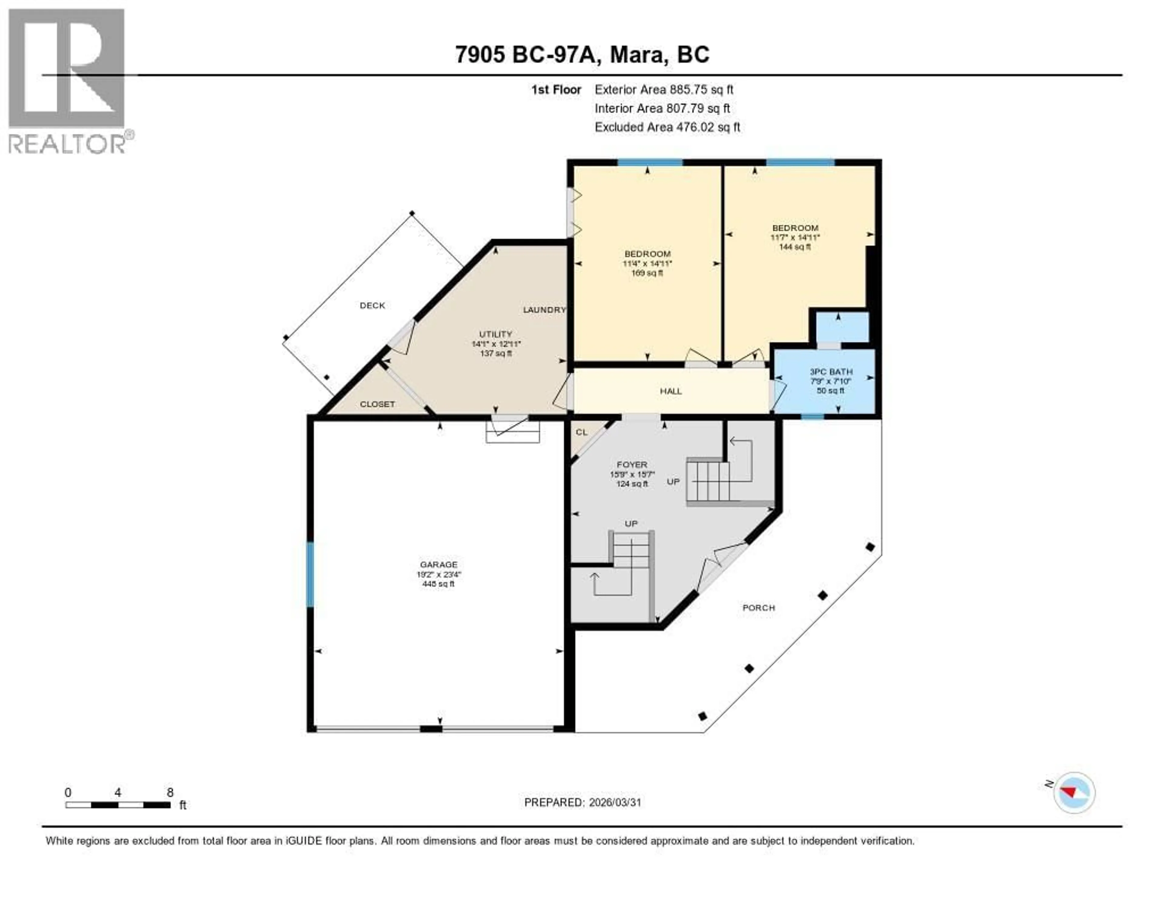 Floor plan for 7905 97A HIGHWAY, Mara British Columbia V0E2K0