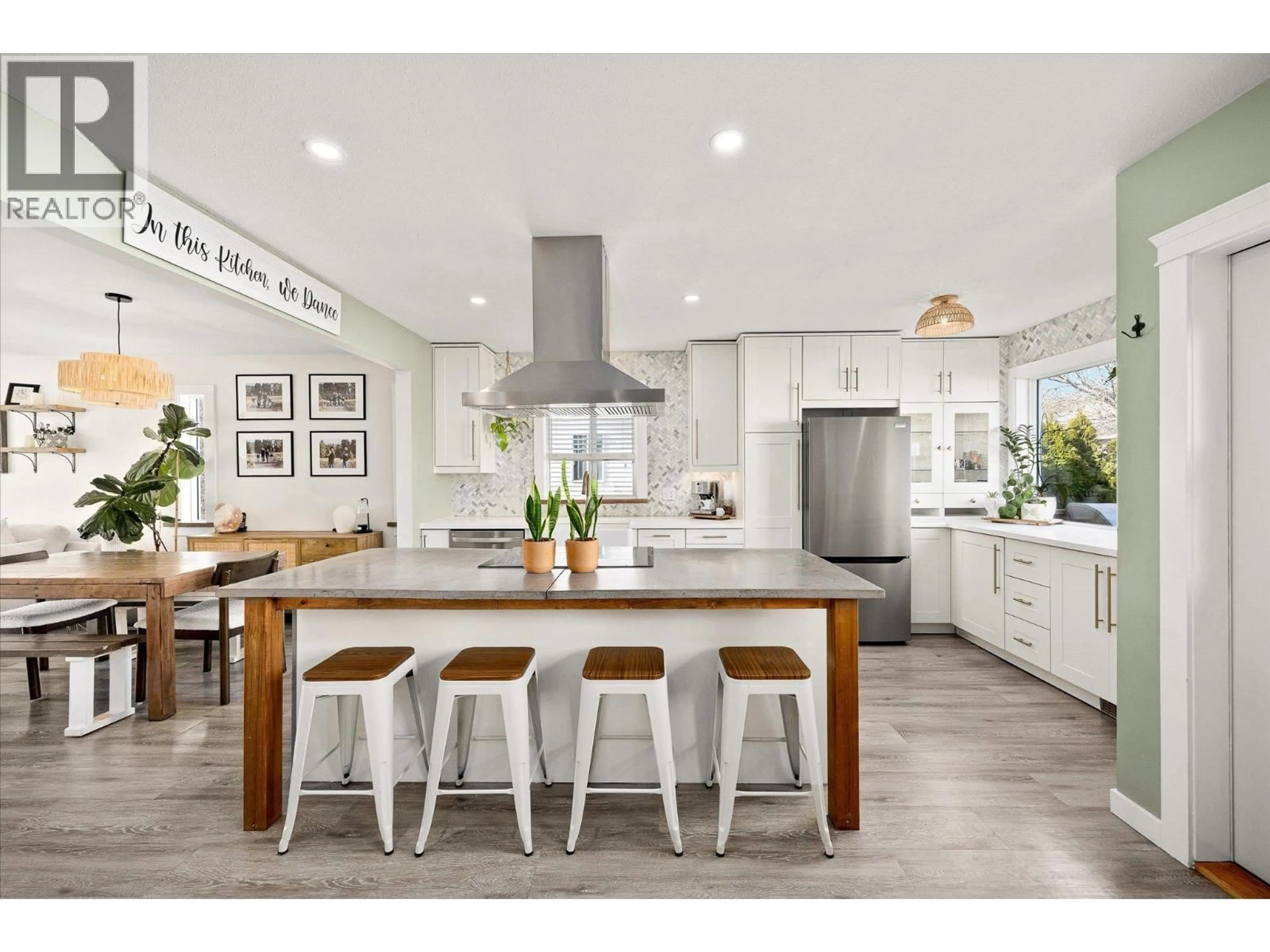Open concept kitchen, ceramic/tile floor for 1872 MILLARD COURT, Kelowna British Columbia V1V1R2