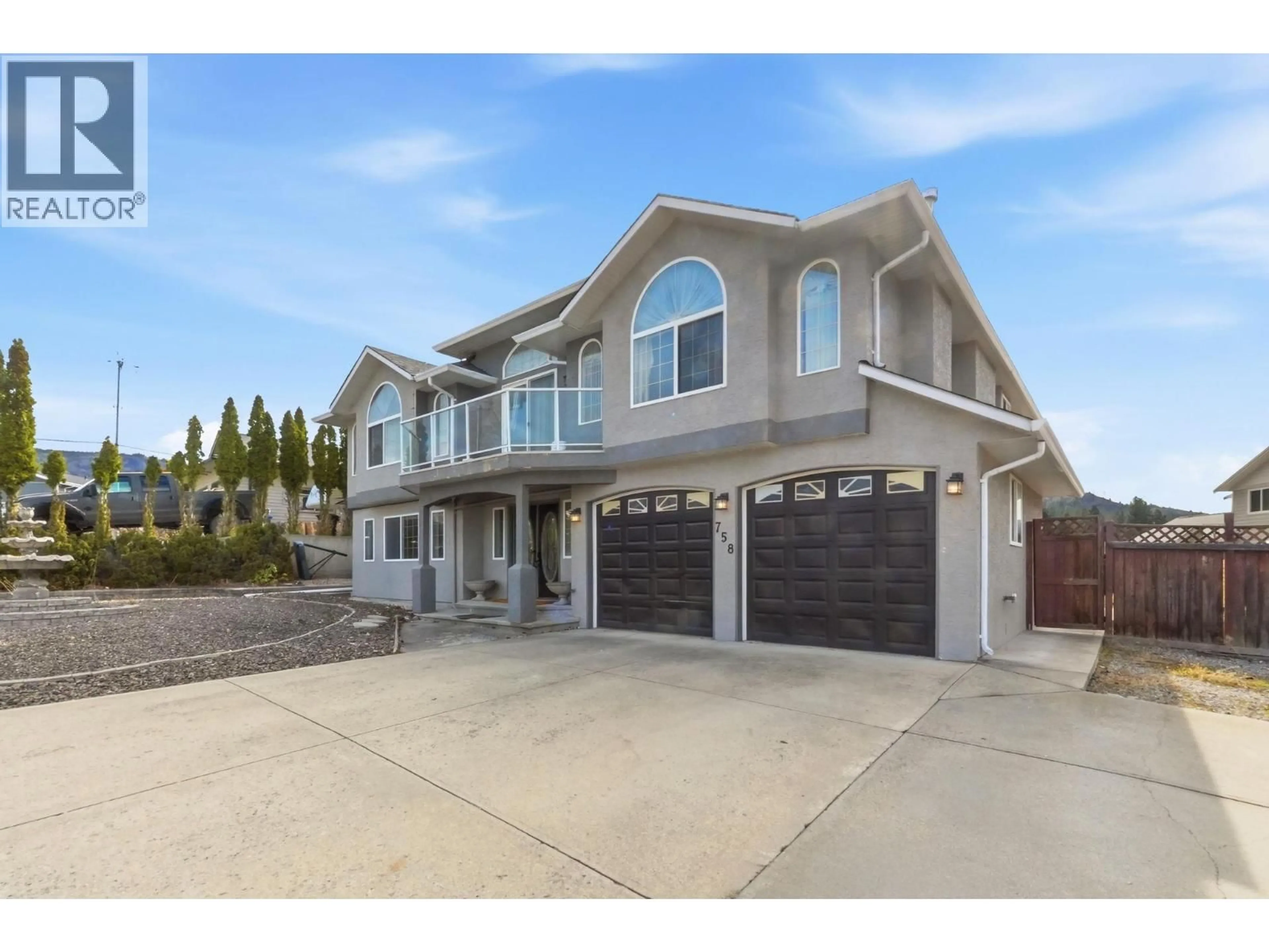 Home with vinyl exterior material, street for 758 ARMSTRONG DRIVE, Penticton British Columbia V2A8L4