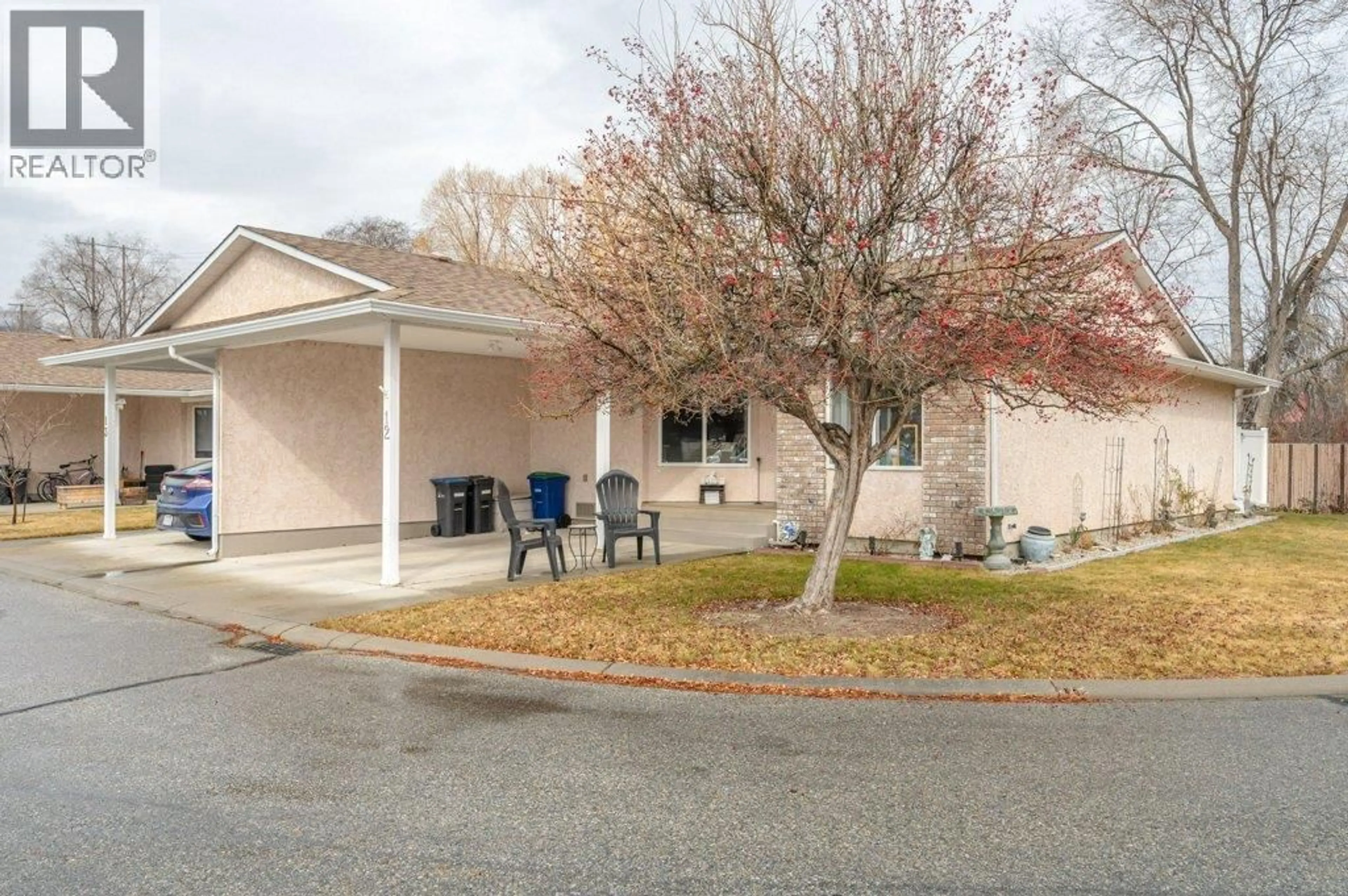 Home with vinyl exterior material, street for 12 - 115 REDWING PLACE, Oliver British Columbia V0H1T4