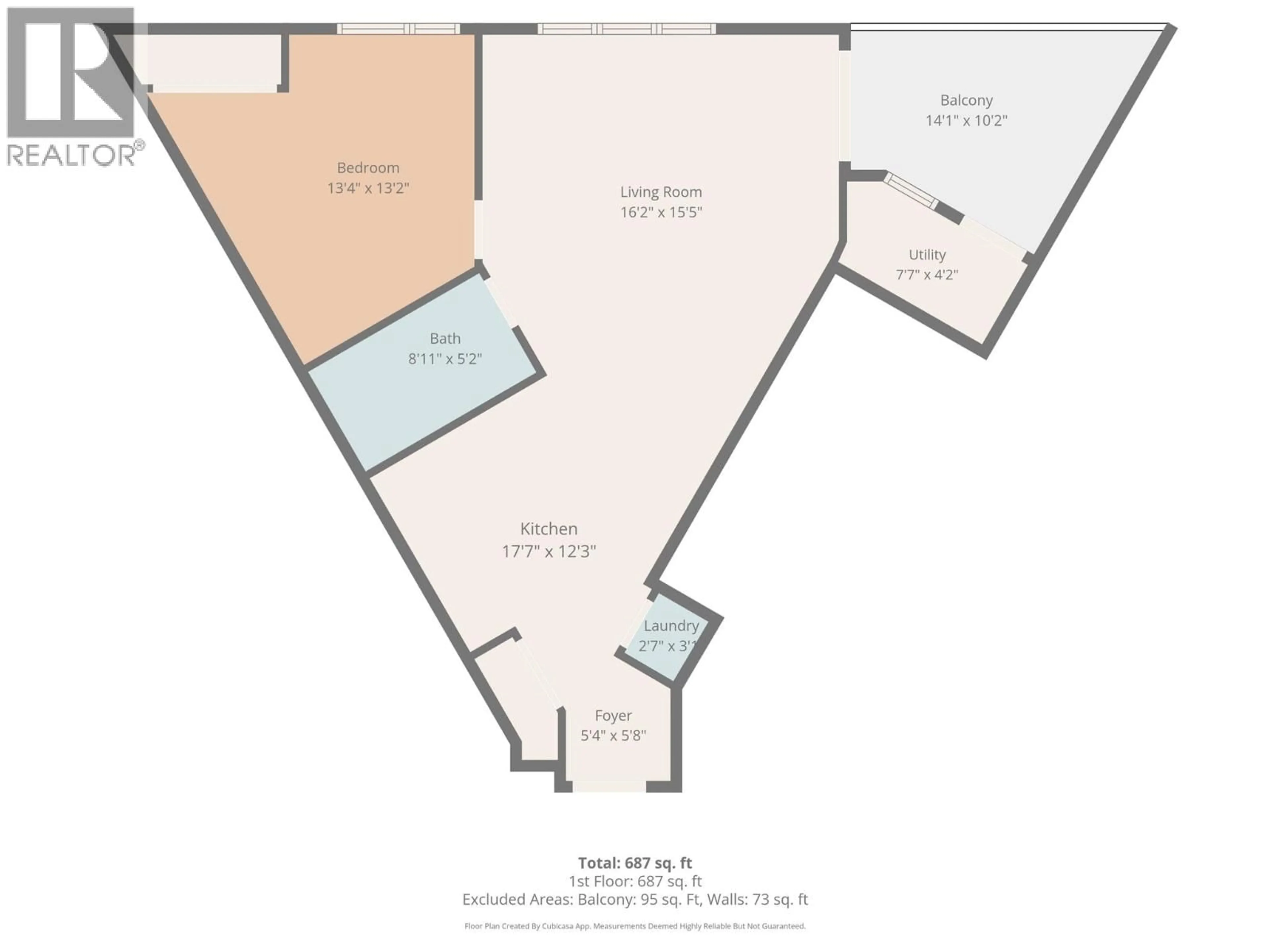 Floor plan for 311 - 1327 ST. PAUL STREET, Kelowna British Columbia V1Y2E2