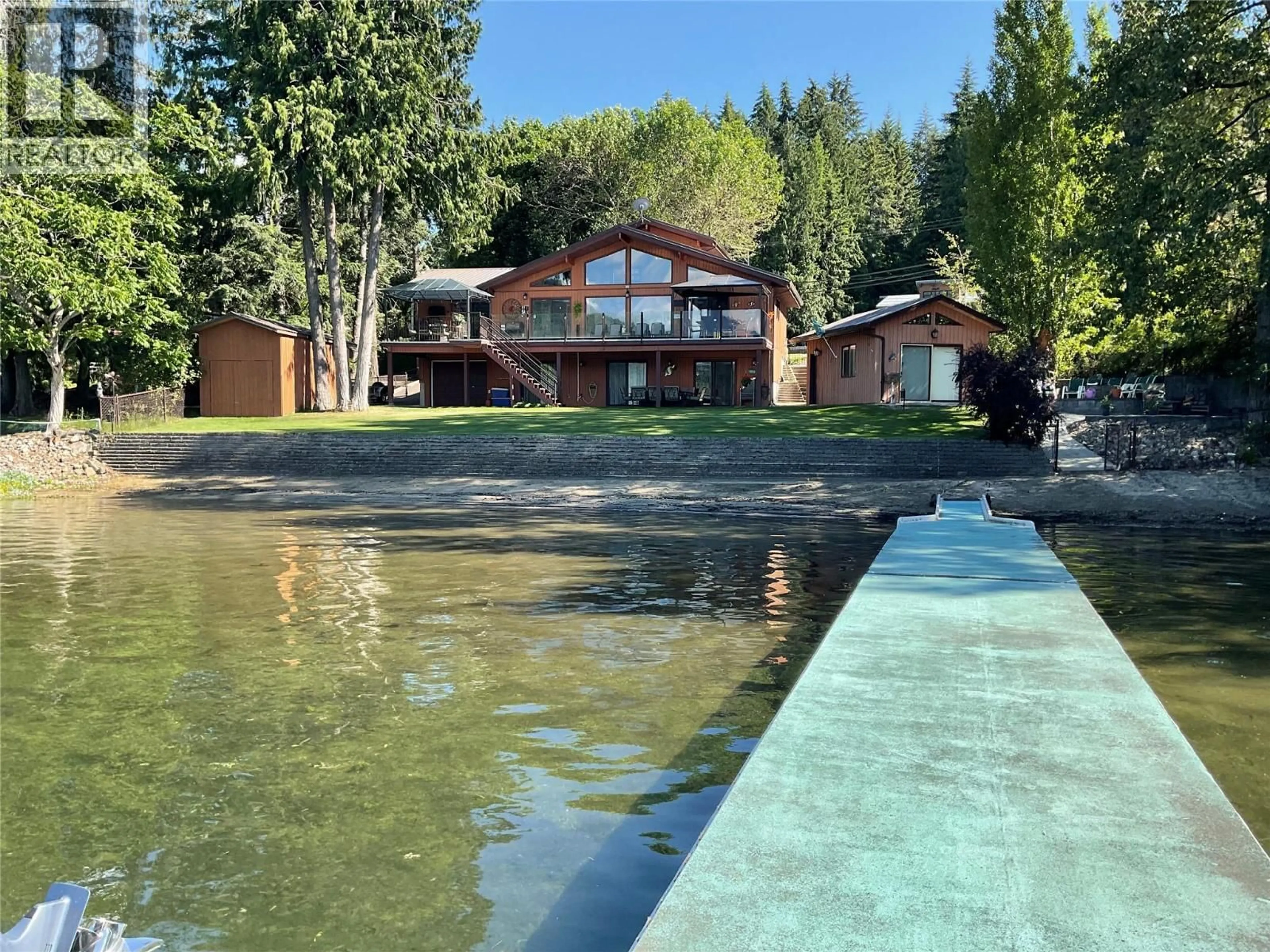 A pic from outside/outdoor area/front of a property/back of a property/a pic from drone, water/lake/river/ocean view for 2647 BLIND BAY ROAD, Blind Bay British Columbia V0E1H1