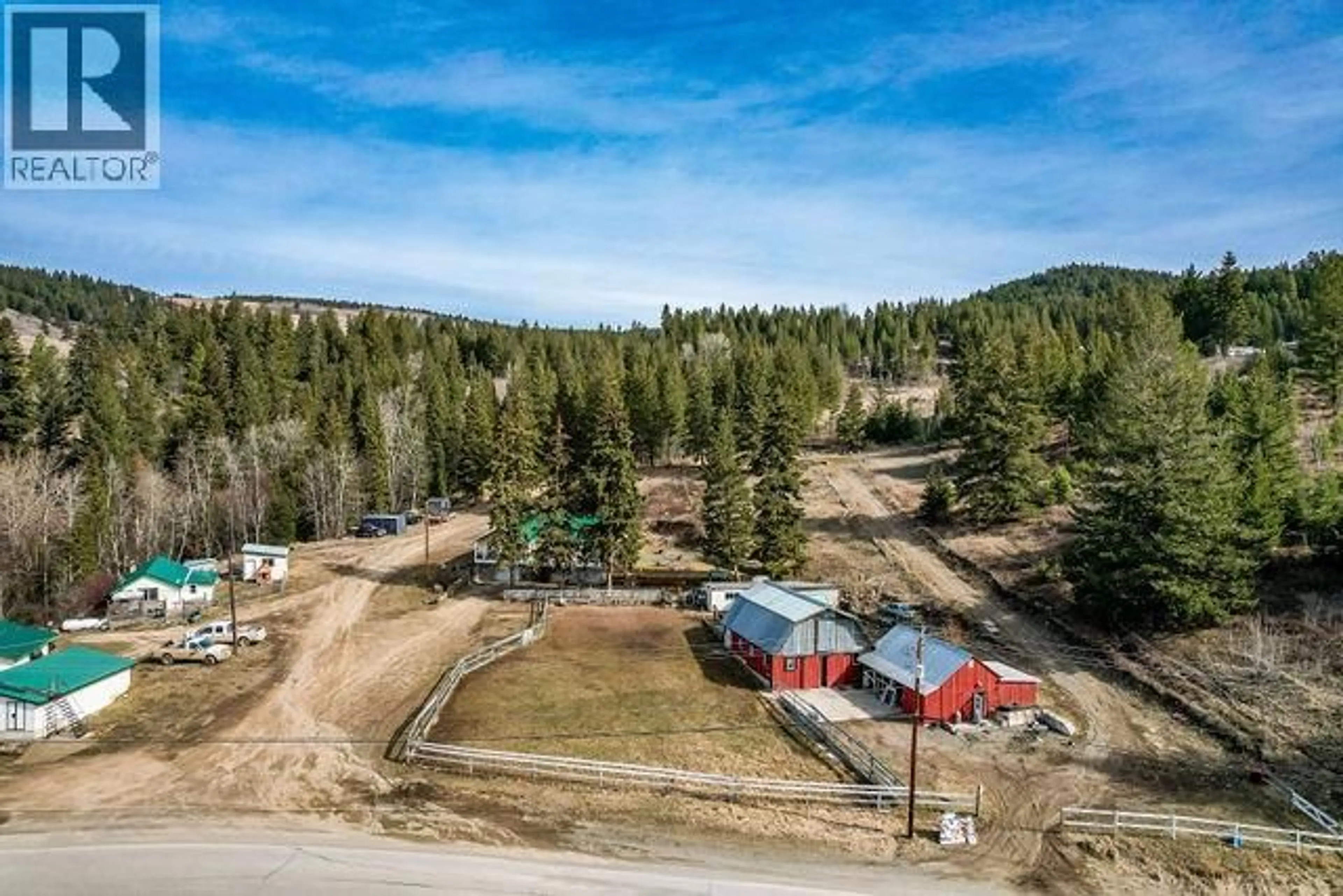 A pic from outside/outdoor area/front of a property/back of a property/a pic from drone, mountain view for 2837 PINANTAN PRITCHARD ROAD, Kamloops British Columbia V0E3E1