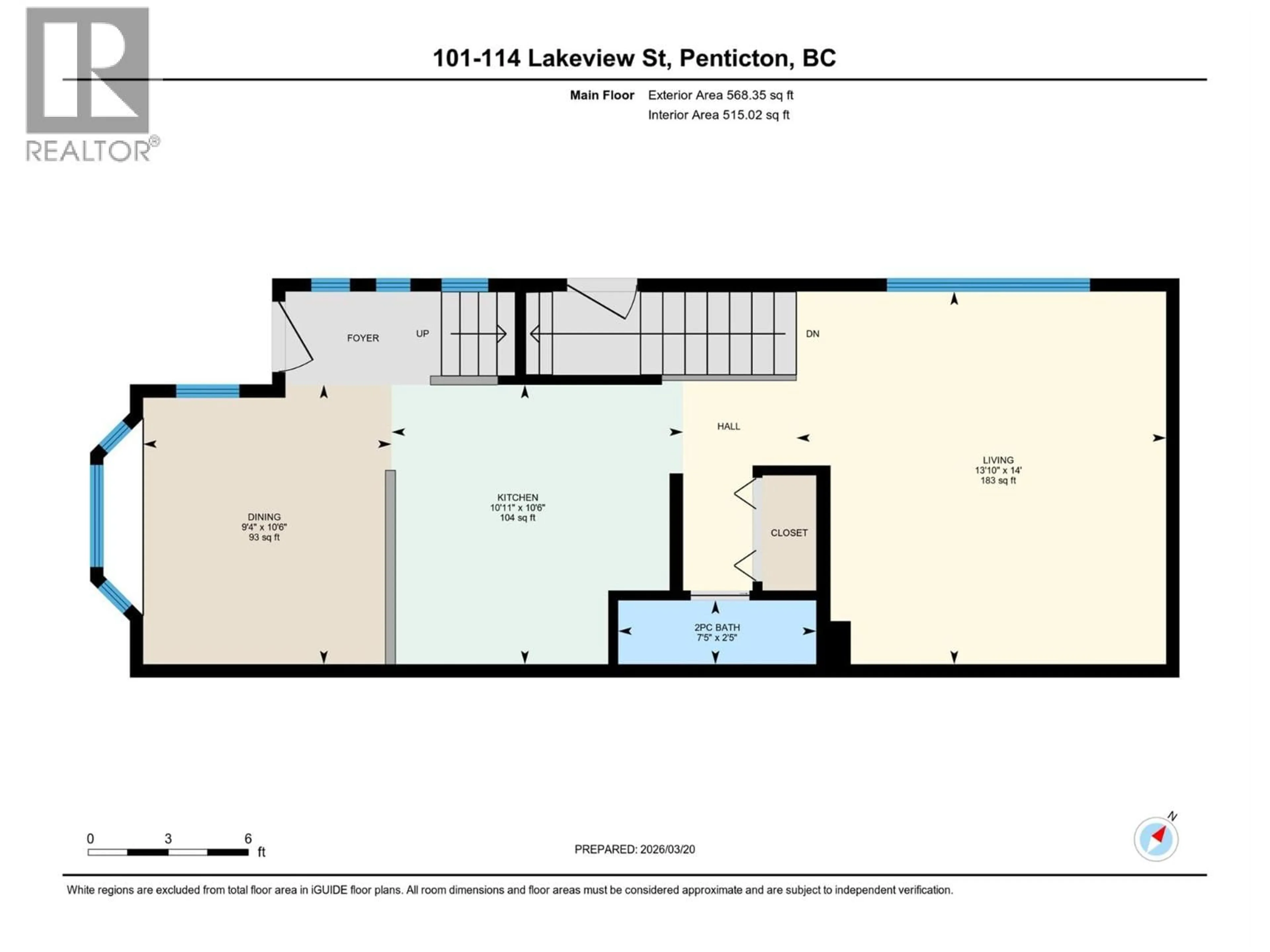 Floor plan for 114 LAKEVIEW STREET, Penticton British Columbia V2A5R8