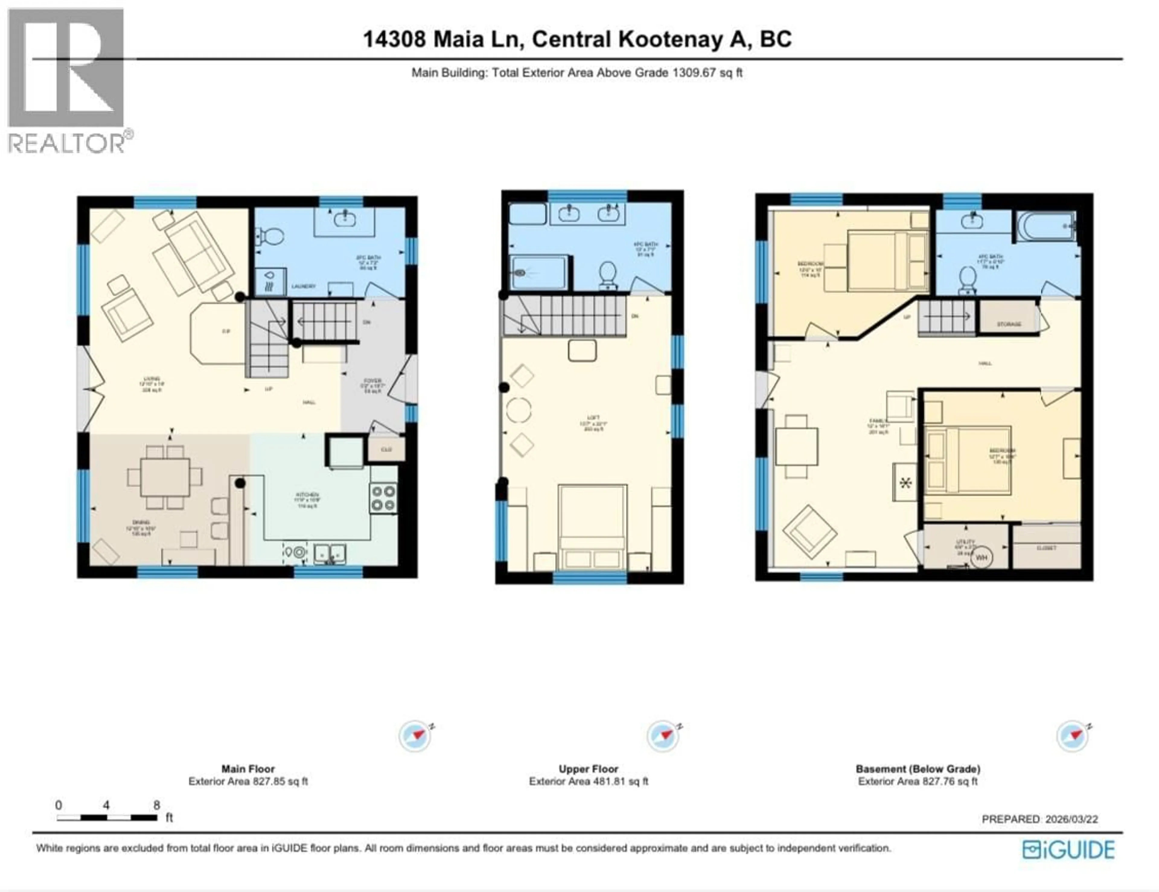 Floor plan for 14308 MAIA LANE, Gray Creek British Columbia V0B1S0