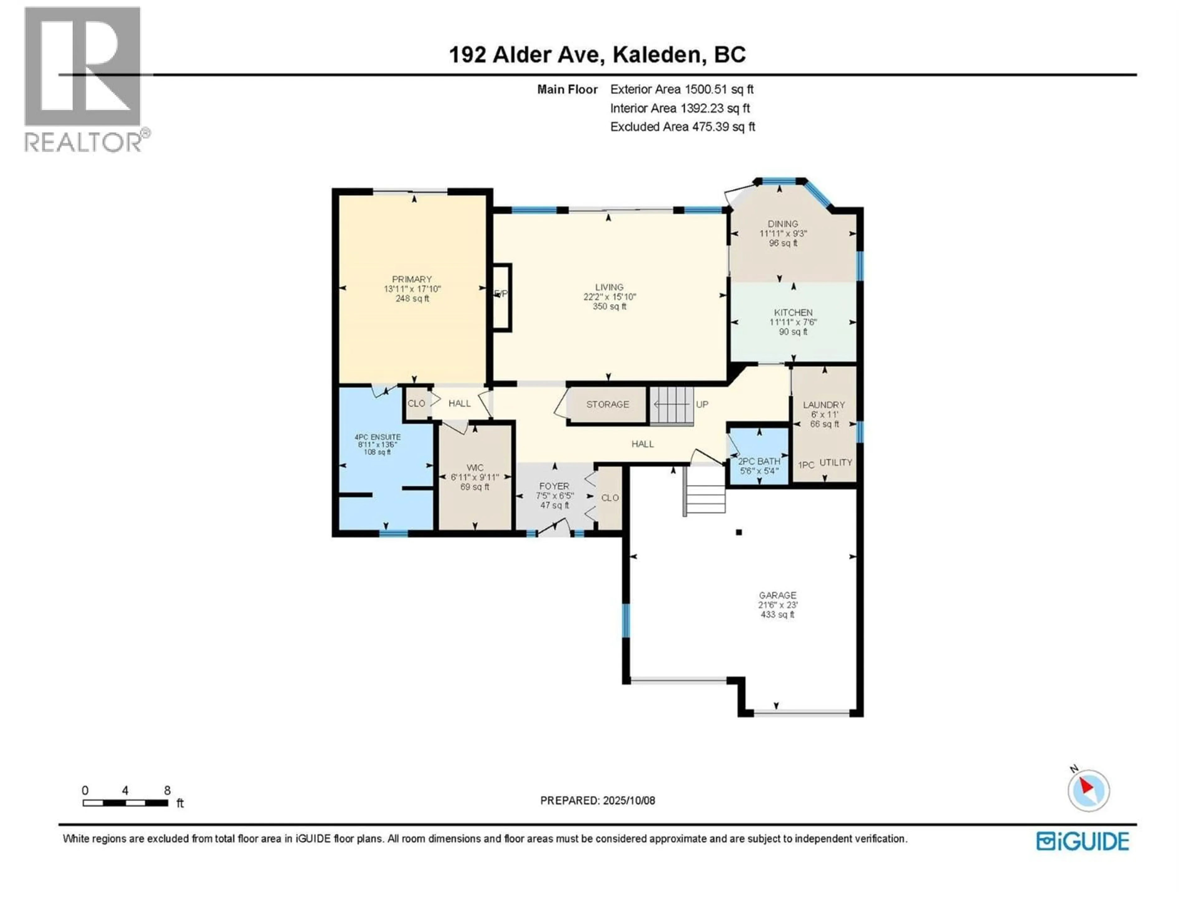 Floor plan for 192 ALDER AVENUE, Kaleden British Columbia V0H1K0