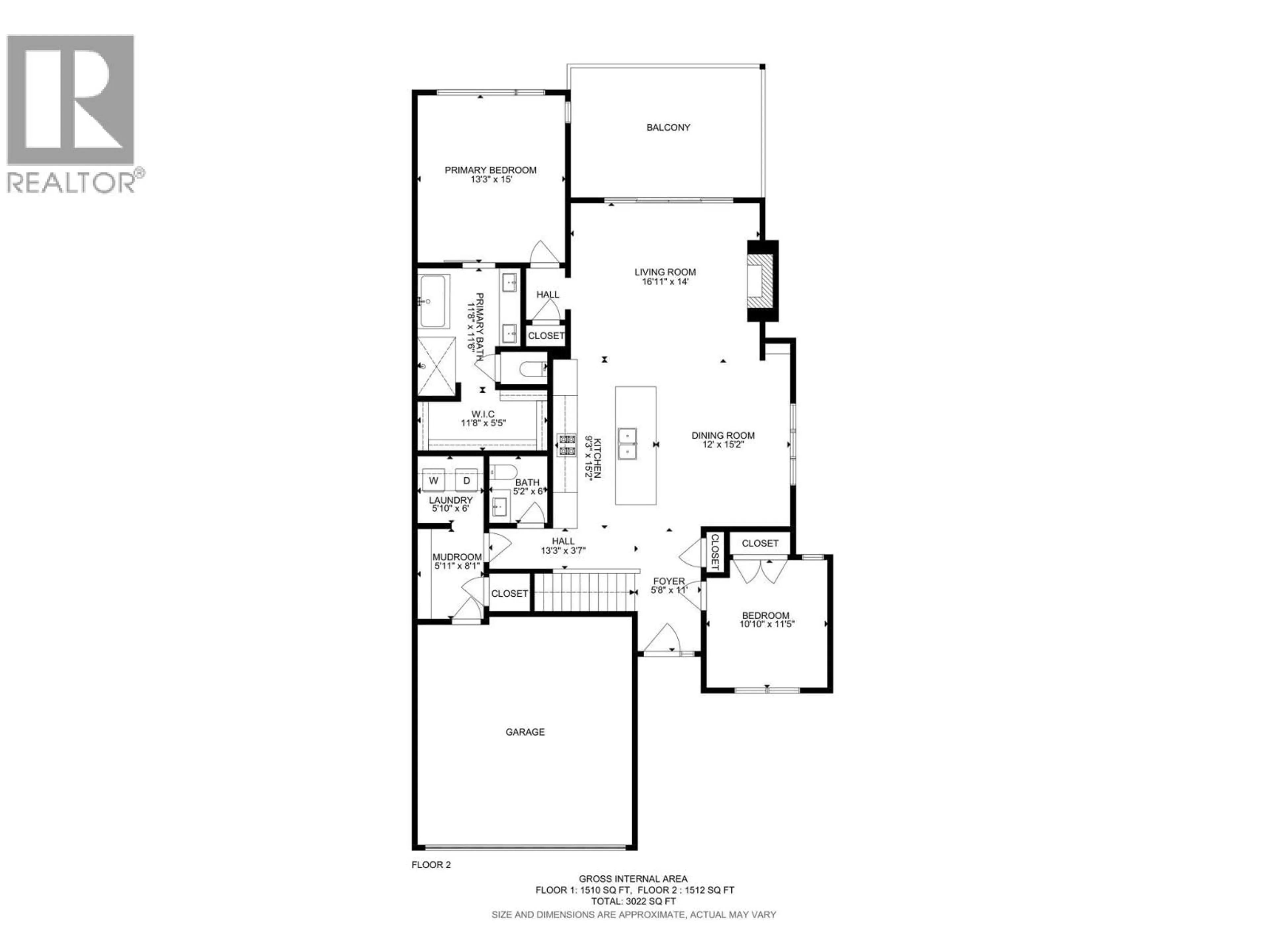 Floor plan for 2 - 9201 OKANAGAN CENTRE ROAD WEST, Lake Country British Columbia V4V0B8