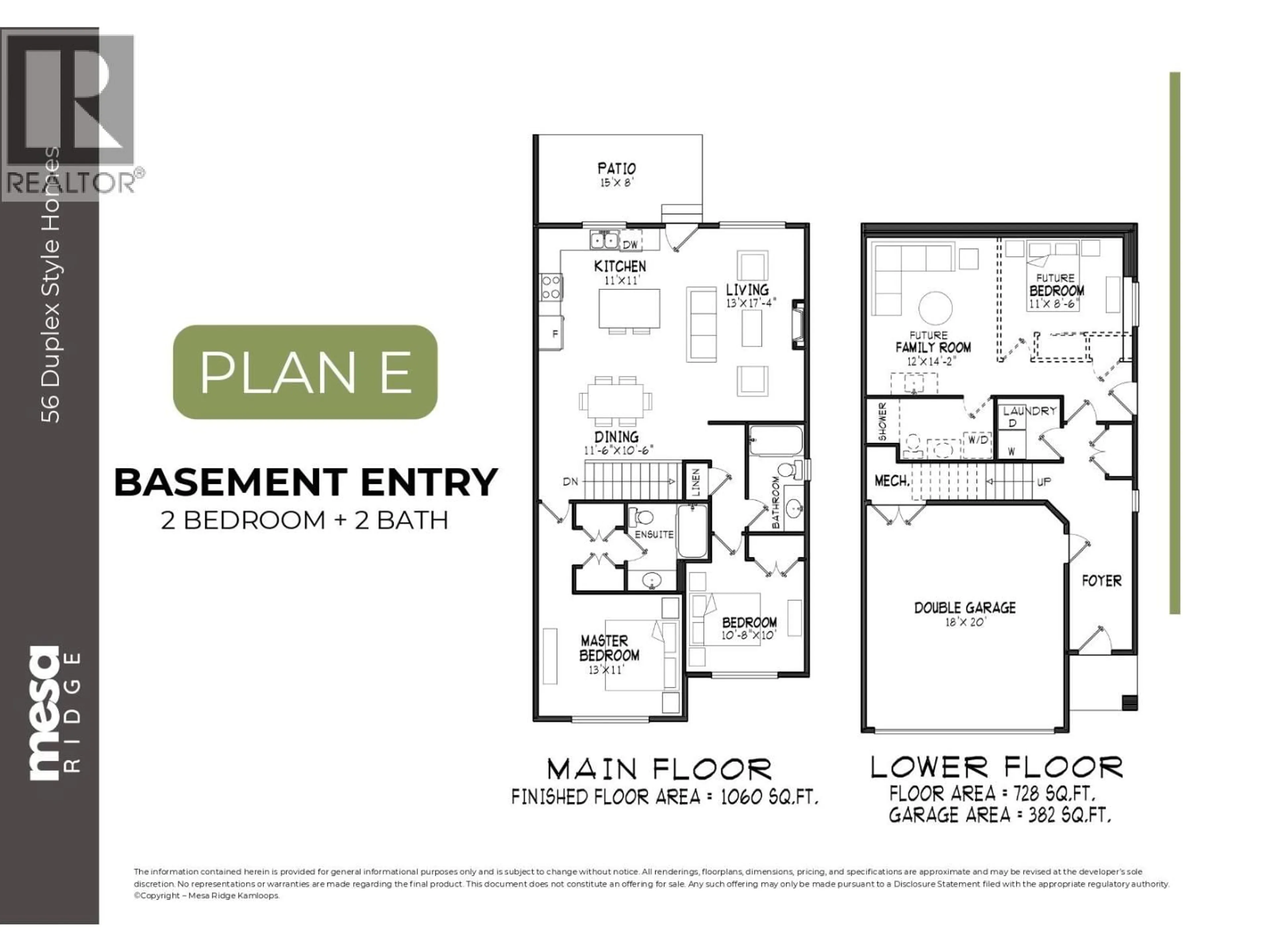 Floor plan for 137 - 2050 GRASSLANDS BOULEVARD, Kamloops British Columbia V2B0K7