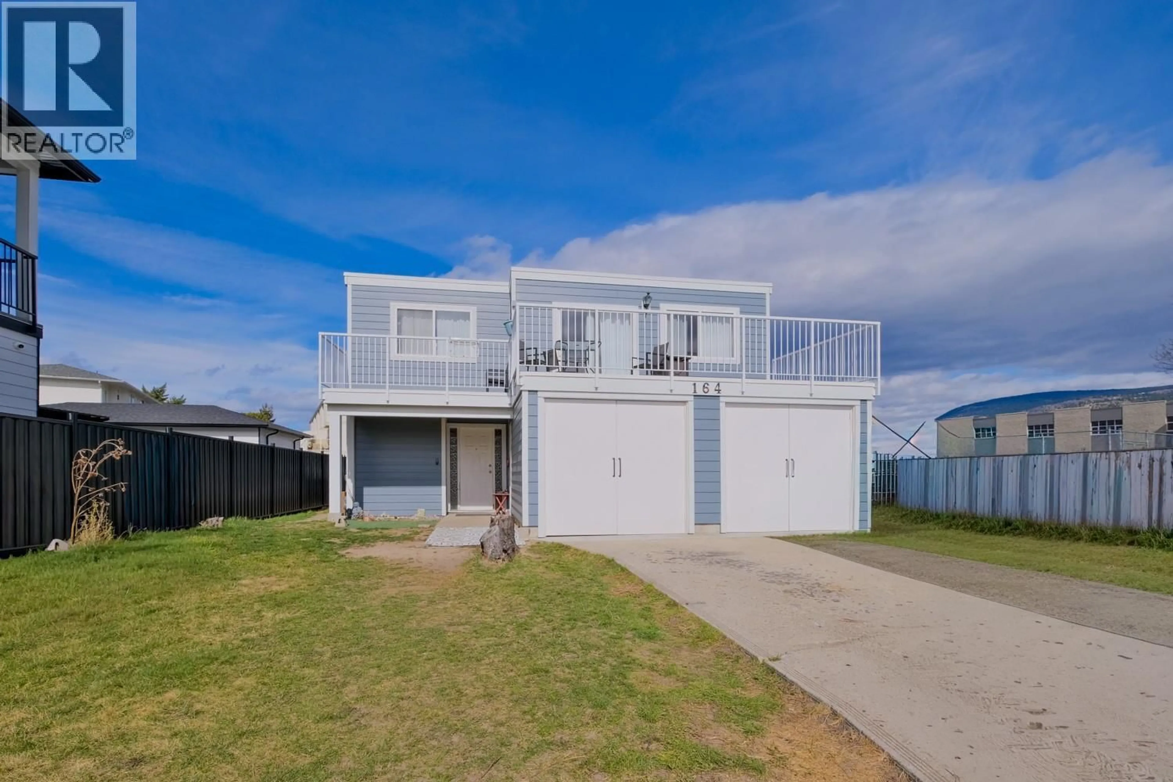 A pic from outside/outdoor area/front of a property/back of a property/a pic from drone, street for 164 ARNOTT PLACE, Penticton British Columbia V2A6W8