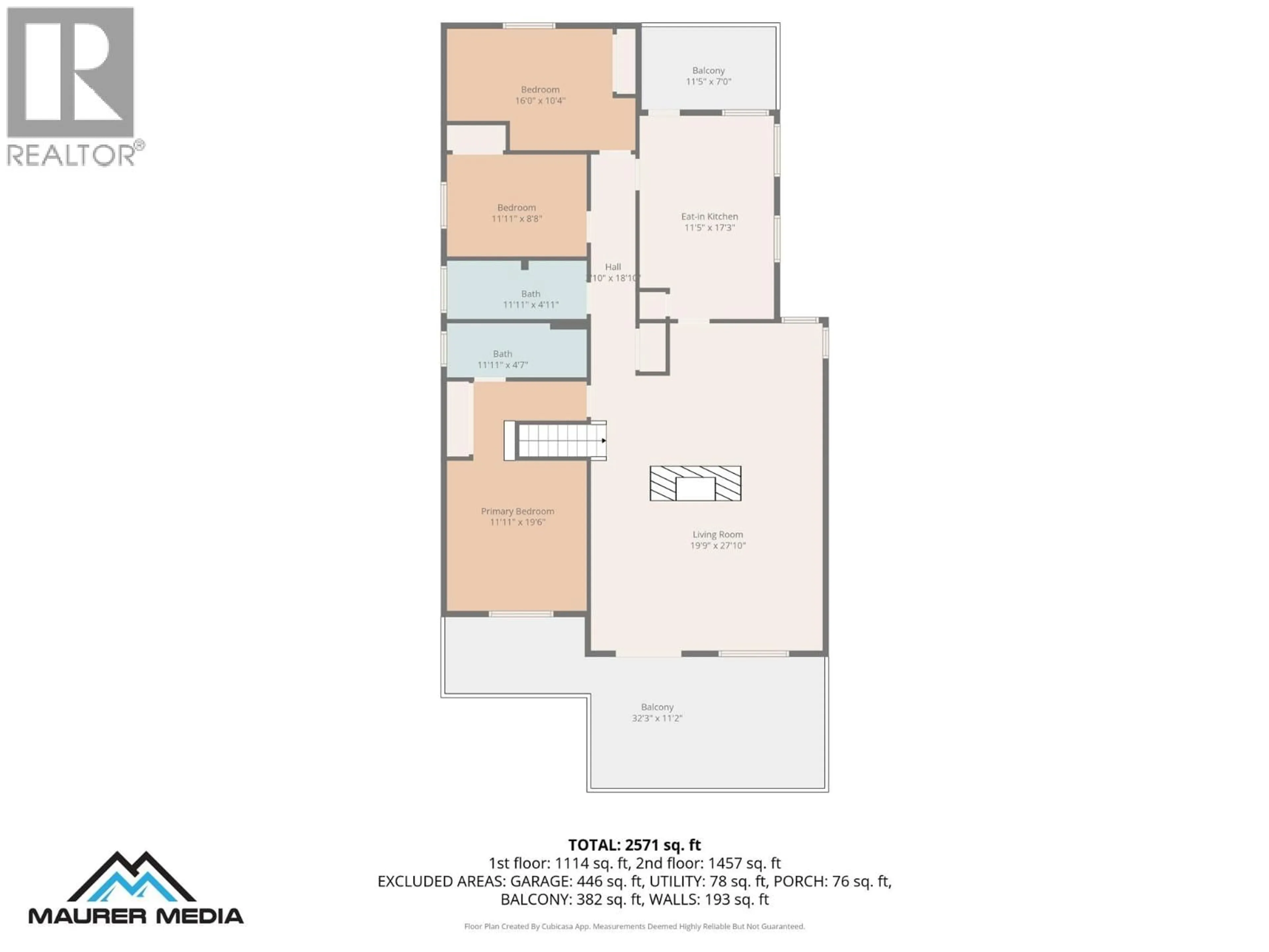 Floor plan for 164 ARNOTT PLACE, Penticton British Columbia V2A6W8