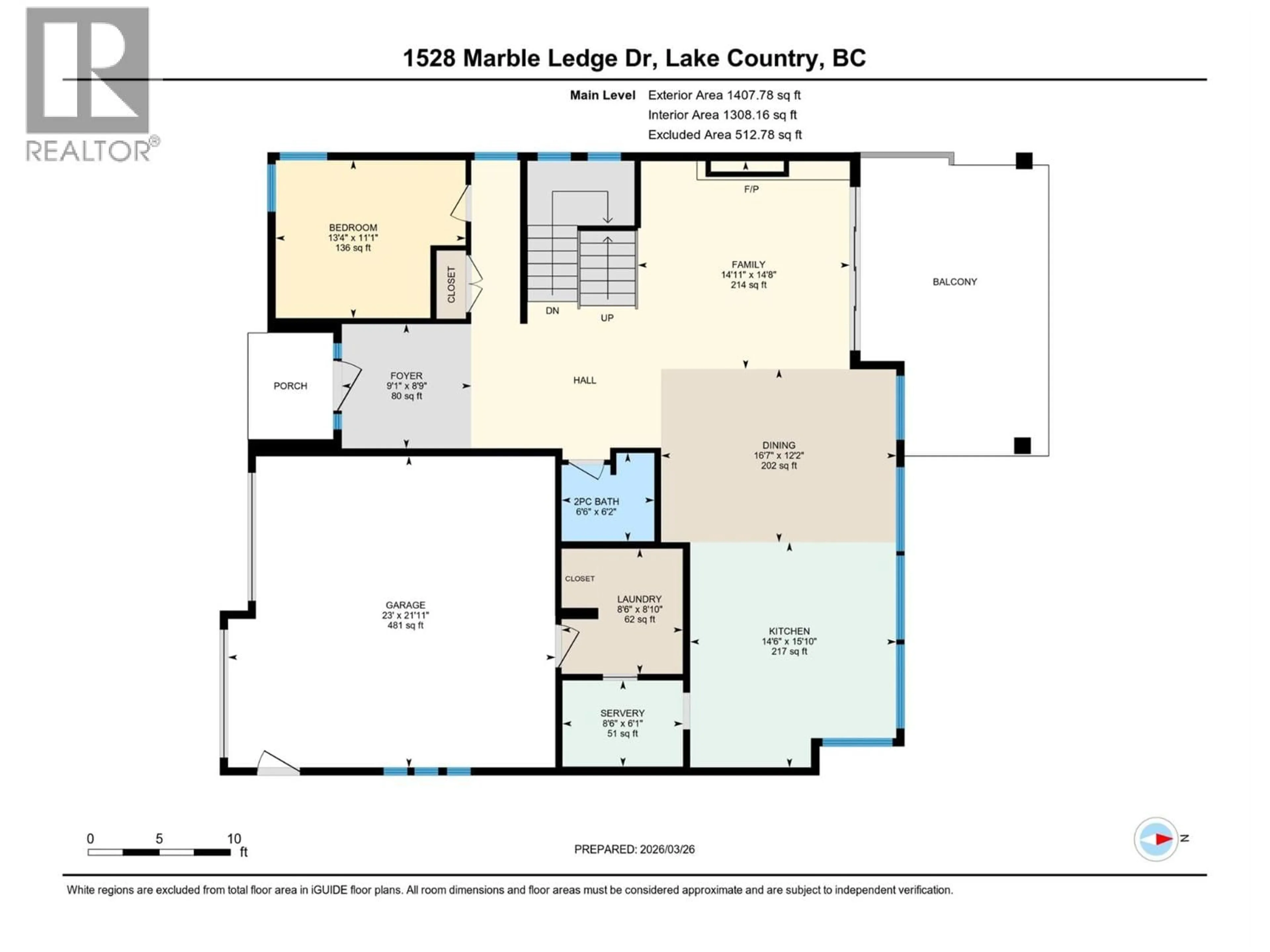 Floor plan for 1528 MARBLE LEDGE DRIVE, Lake Country British Columbia V4V2T4